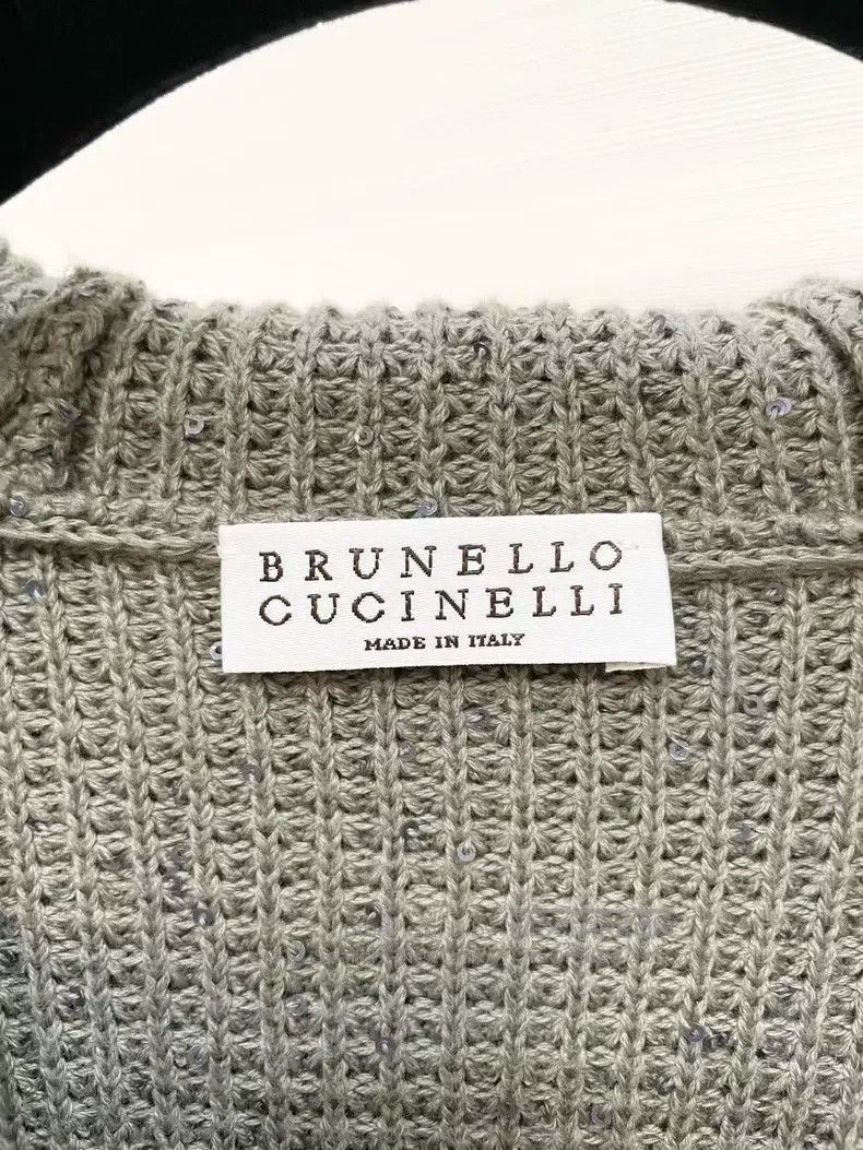 Brunello Cucinelli Brunello Cucinelli Sequined zipper knitted cardigan Size XXS / US 00 / IT 34 - 3 Thumbnail