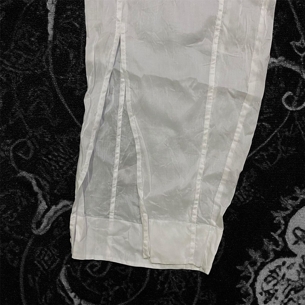 Jil Sander Grail💥Jil Sander Sheer Mesh Sexy Pants White Size 30" / US 8 / IT 44 - 6 Thumbnail