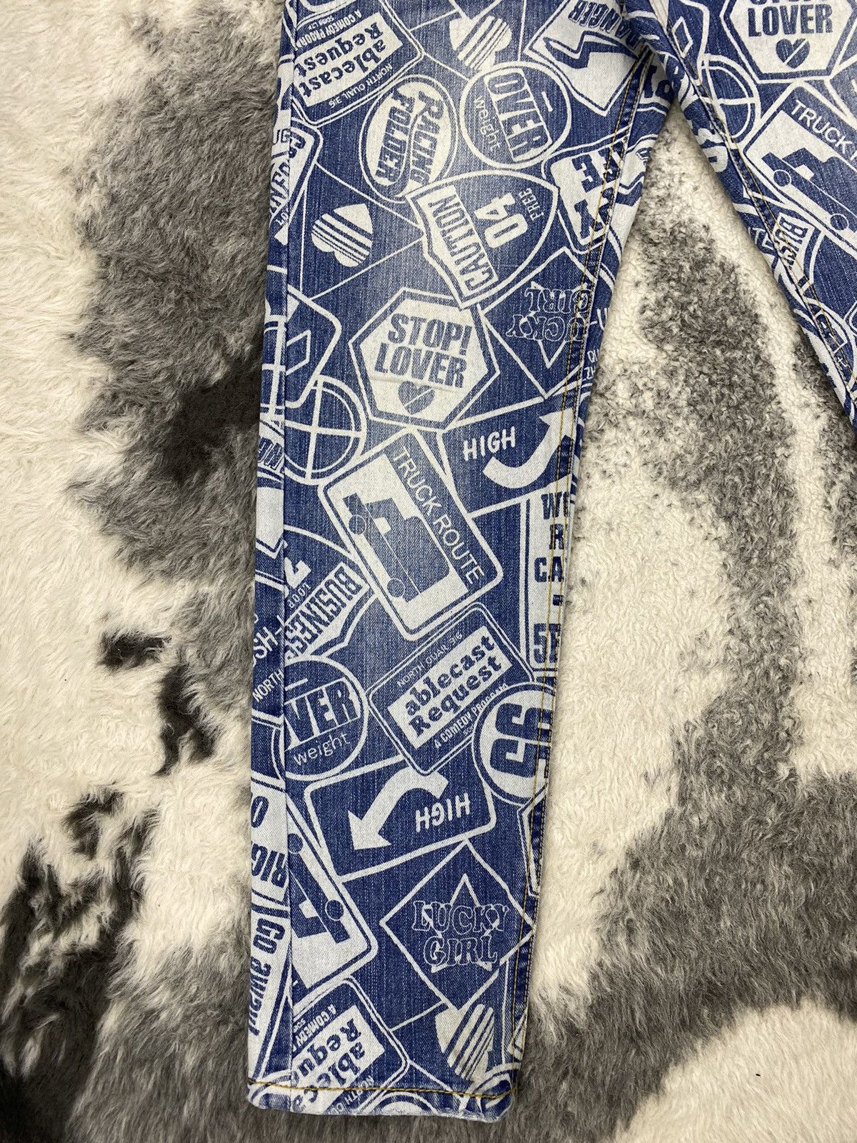 Beauty Beast × If Six Was Nine × Japanese Brand Japanese Surf Girls Oahu Northshore Fullprinted Denim Size 31" - 4 Thumbnail