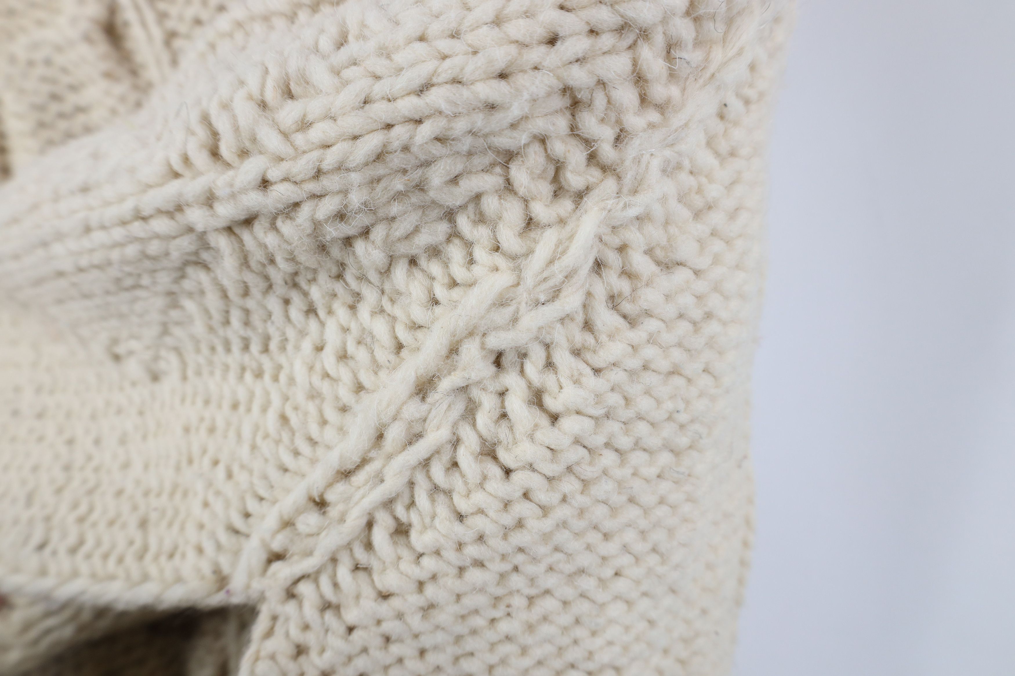 Vintage Vintage 50s 60s Streetwear Wool Chunky Fisherman Sweater Size US XL / EU 56 / 4 - 7 Thumbnail