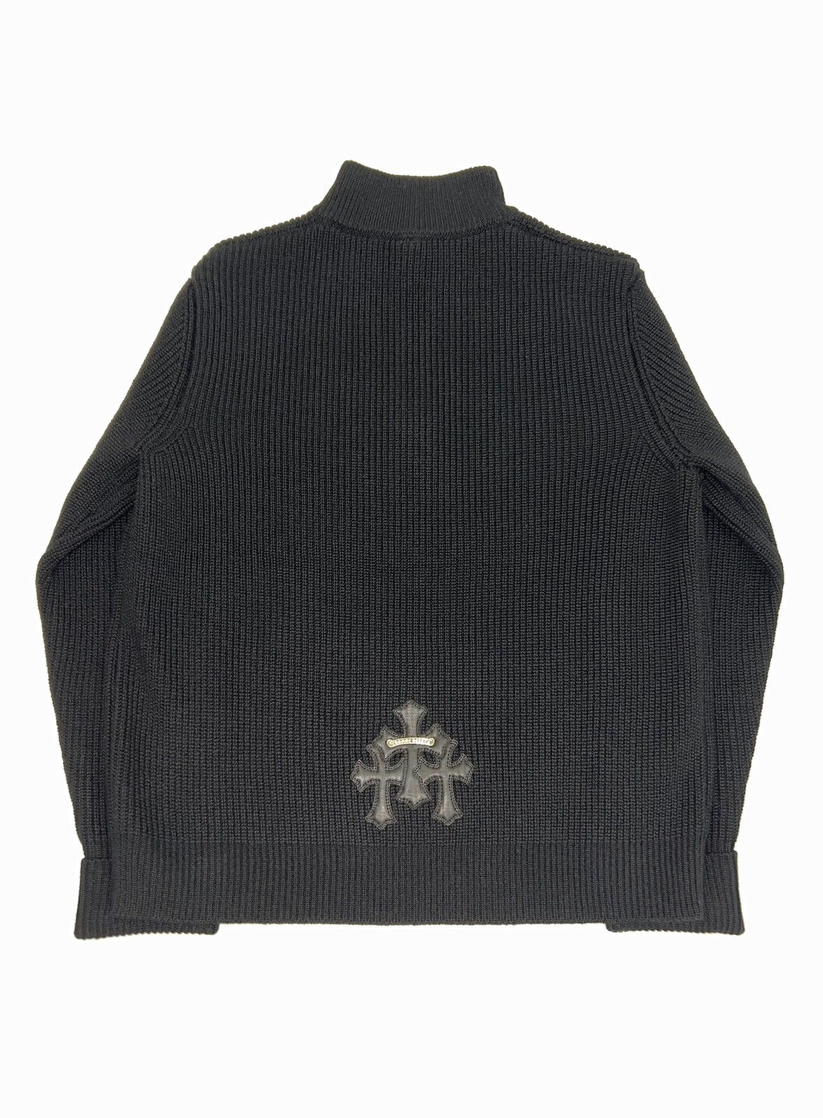 Chrome Hearts Chrome Hearts Cashmere Cross Patch Quarter Zip (VIP) Size US L / EU 52-54 / 3 - 2 Thumbnail