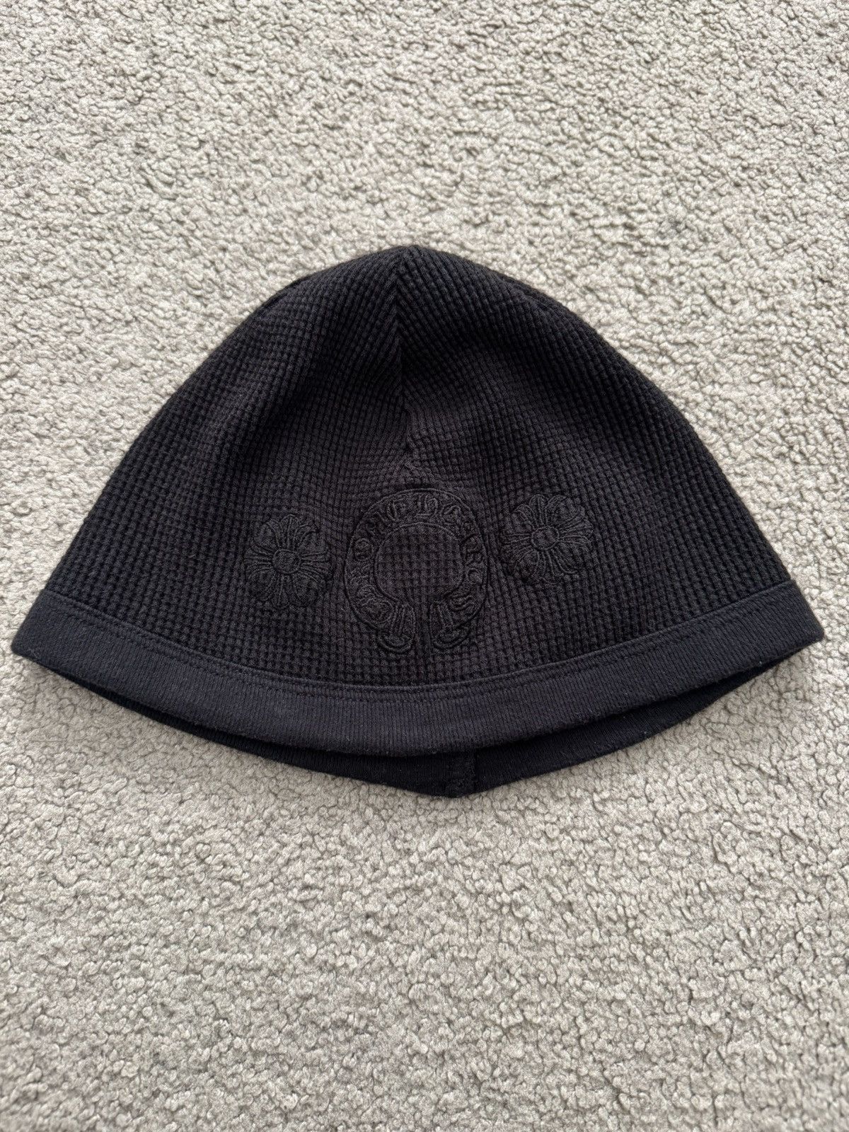 Chrome Hearts CHROME HEARTS HORSESHOE PLUS LOGO BEANIE | Grailed