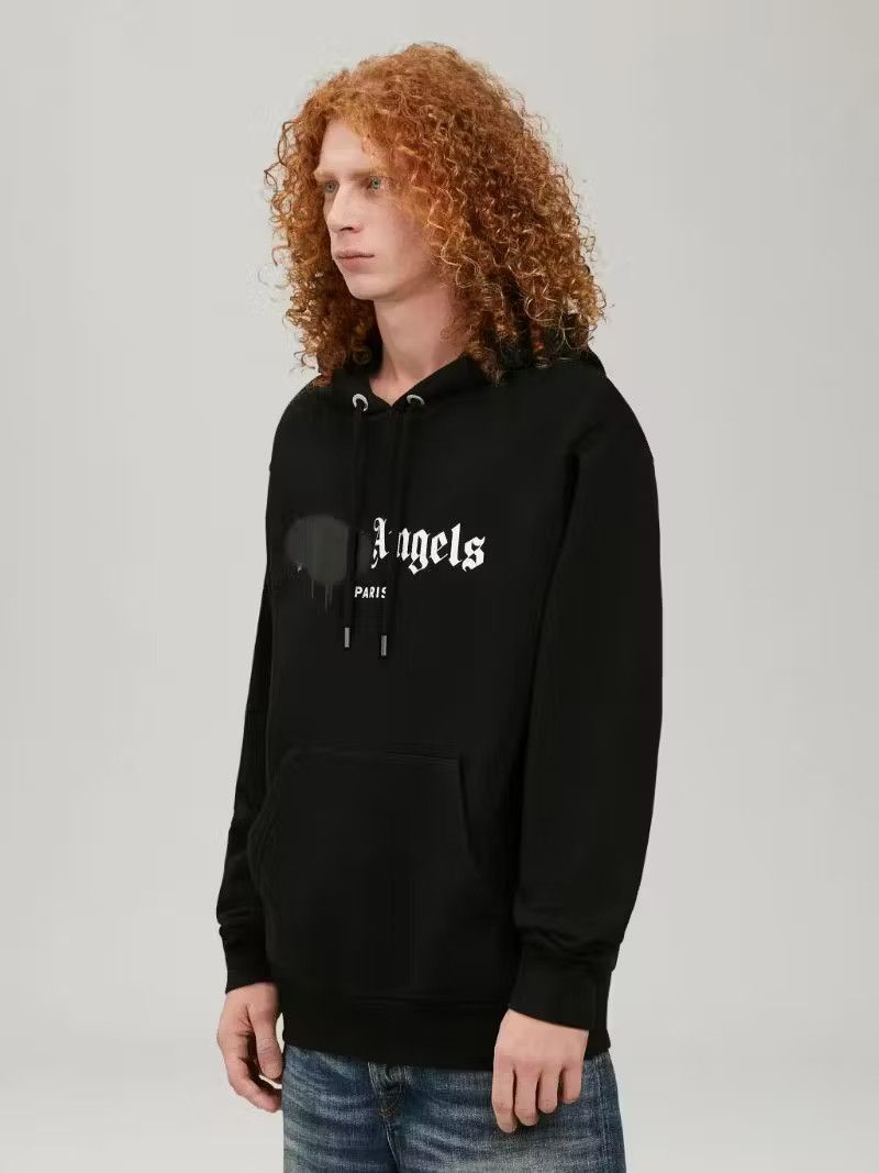 Palm Angels Paris Sprayed Hoodie in Black Size US XL / EU 56 / 4 - 4 Thumbnail
