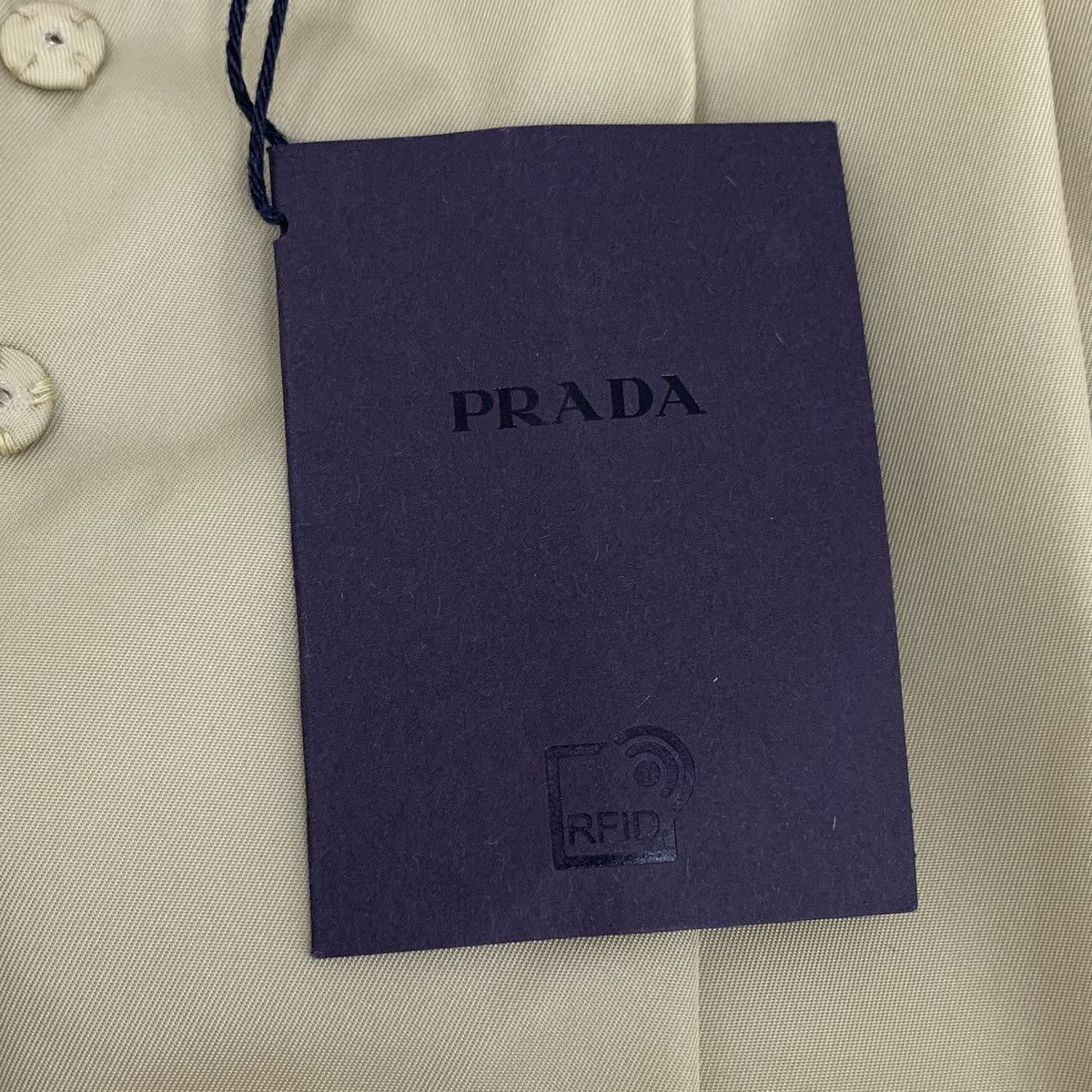 Prada Prada 2022 Khaki Triangle Logo Pleated Skirt K26WX Size 25" / US 0 / IT 36 - 7 Thumbnail