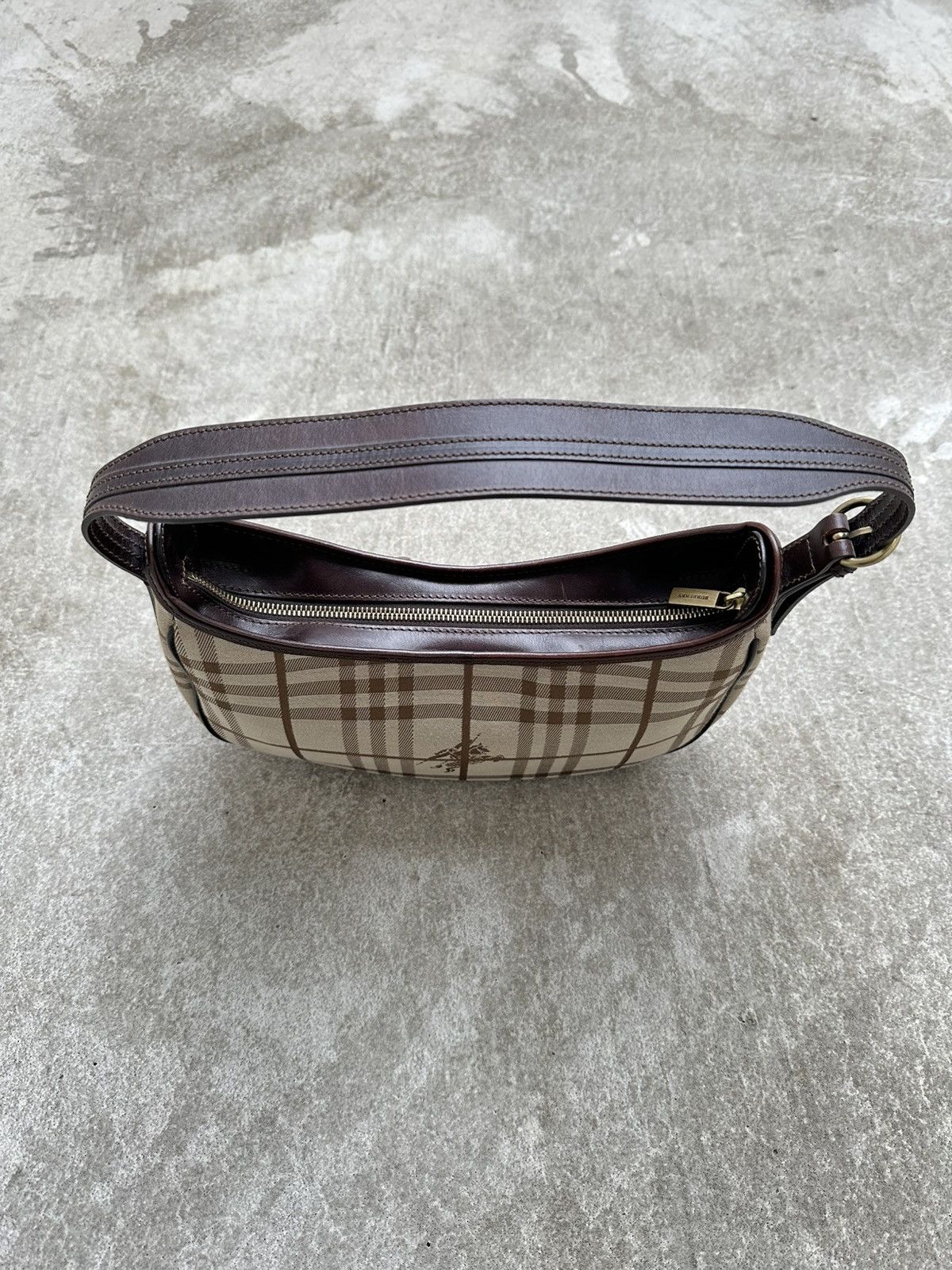 Burberry Burberry London Baguette Haymarket Check Hobo Hand Bag Size ONE SIZE - 8 Thumbnail