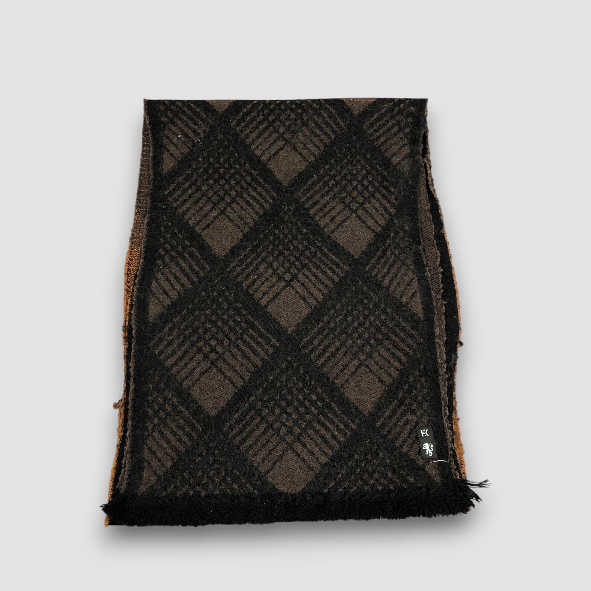 Hiroko Koshino Homme Vintage Hiroko Koshino Scarf Muffler Knit Wool Scarves Size ONE SIZE - 3 Thumbnail