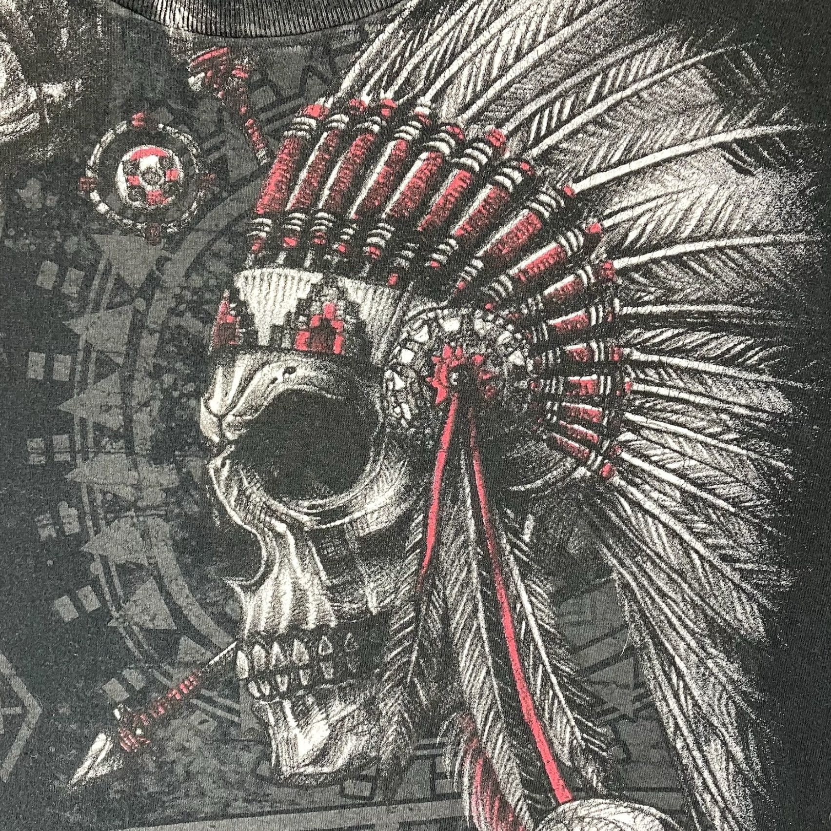 Vintage VINTAGE Chief Skulls Graphic Oversized T-Shirt XL Black Men Adult XL Graphic Print Skater Gothic Grunge 2000s Mens Size US XL / EU 56 / 4 - 5 Thumbnail