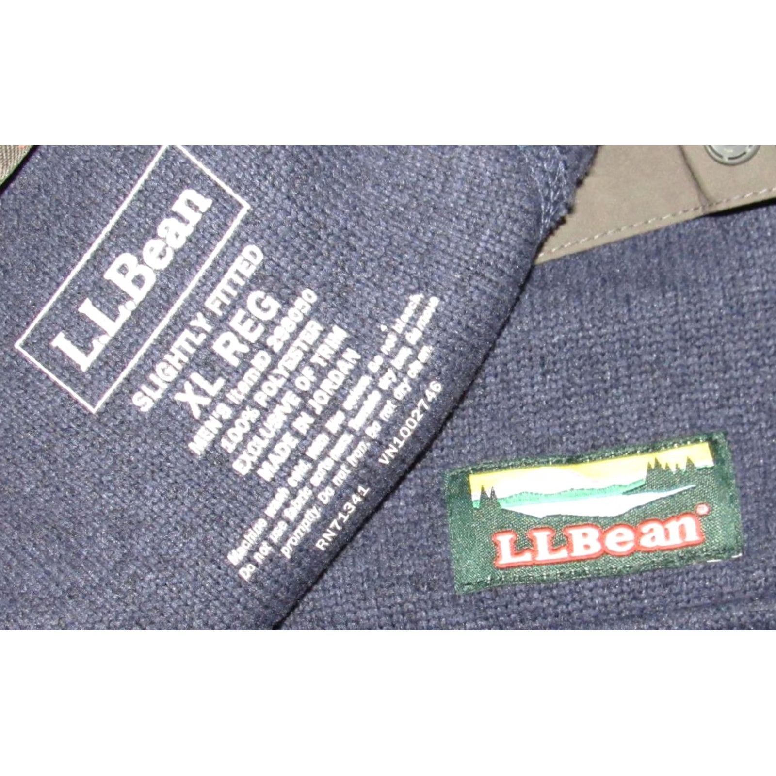 Vintage LL BEAN Blue Sweater Pullover Fleece Jacket XL Men Size US XL / EU 56 / 4 - 3 Thumbnail