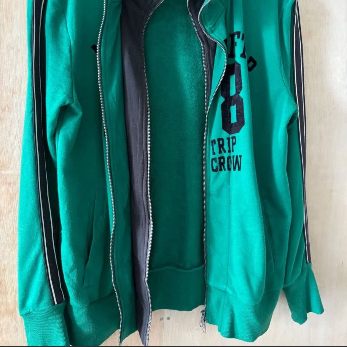 PPFM Ppfm Double Layer Zipper Track Jacket Size US L / EU 52-54 / 3 - 5 Thumbnail