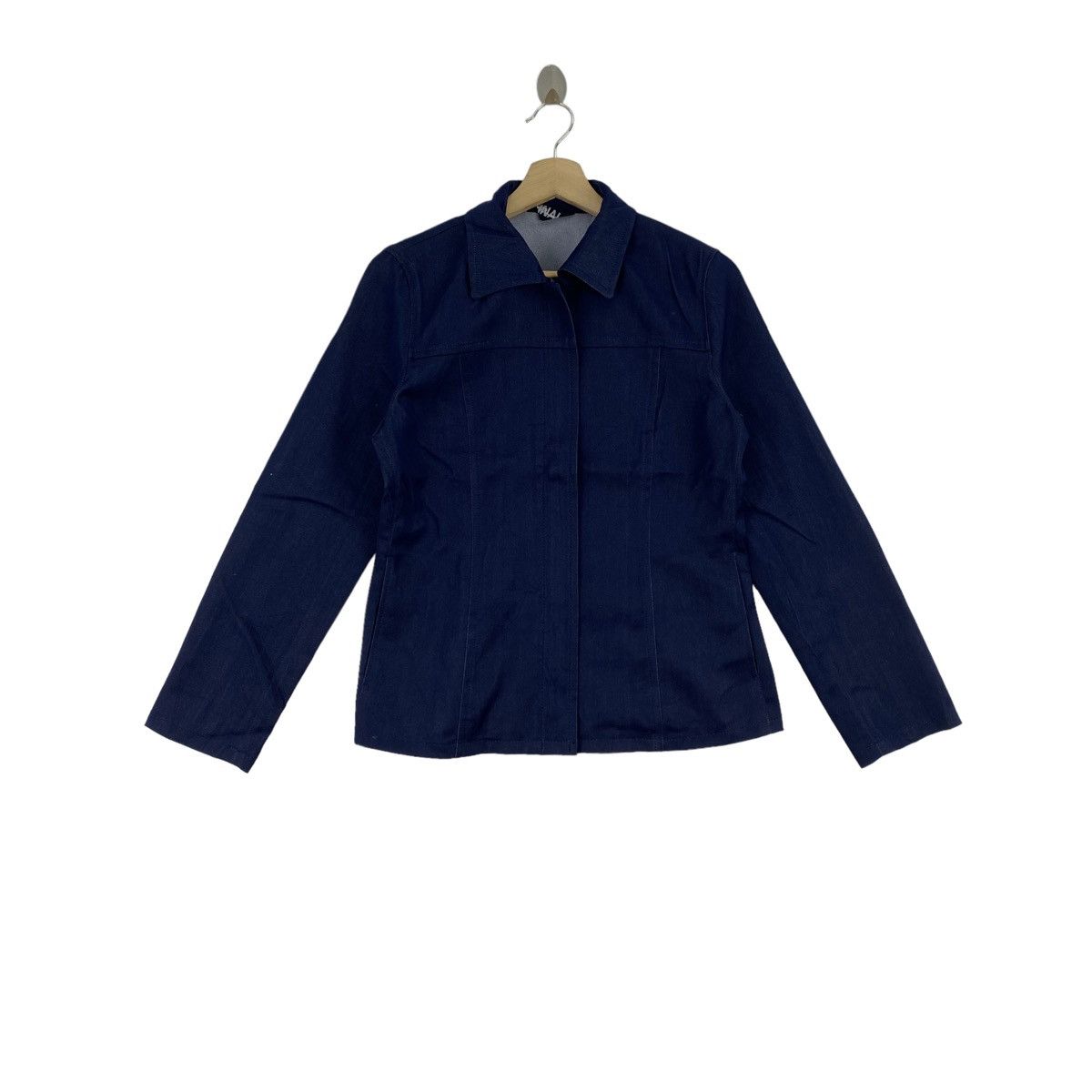 image of Vintage Final Road Plain Navy Coat, Men's (Size Small)