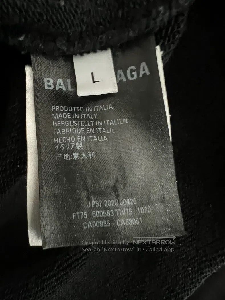 Balenciaga Balenciaga Black Double-sided Logo Hoodie, Size L Size US L / EU 52-54 / 3 - 4 Thumbnail