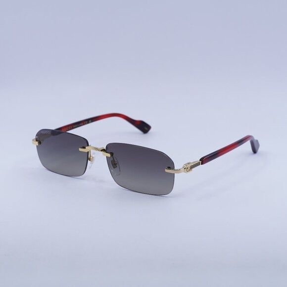 Gucci 🕶️ New Gucci GG1221S 006 Sunglasses - Gold/Havana Frame Size ONE SIZE - 3 Thumbnail