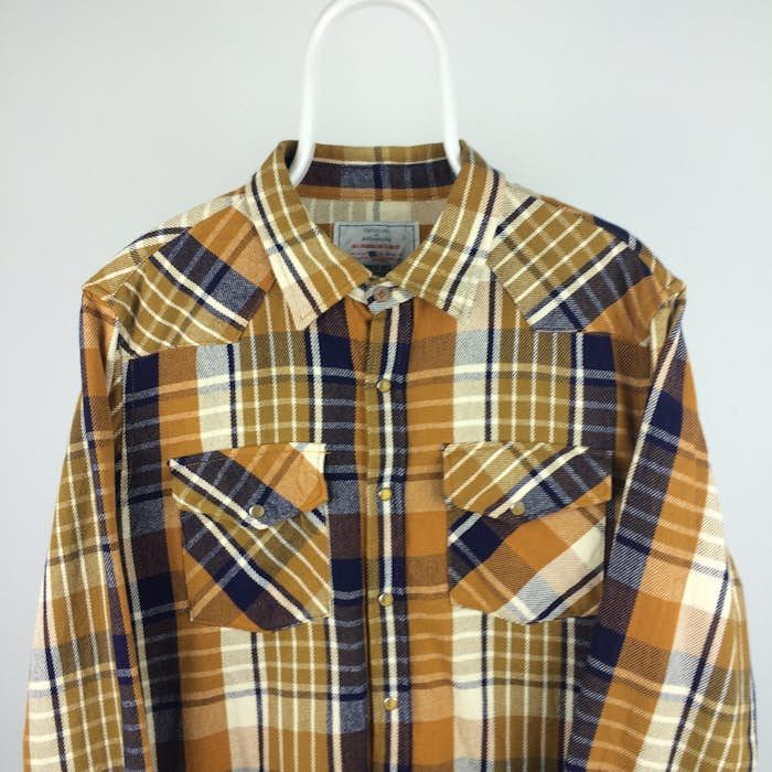 Avirex Z60 AVIREX USA WESTERN FLANNEL HEAVY COTTON SHIRT Size US XL / EU 56 / 4 - 2 Thumbnail
