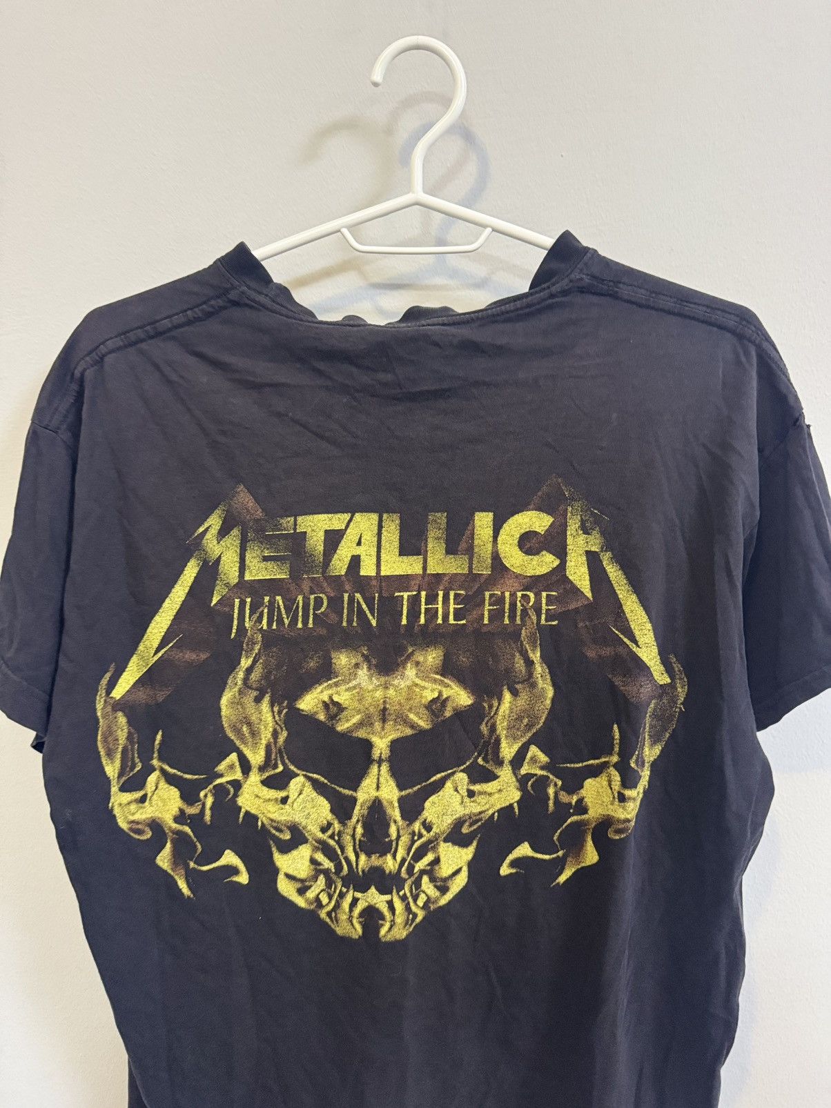 Band Tees × Vintage Vintage Metallica Jump In The Fire Faded Band T Shirt Size US S / EU 44-46 / 1 - 11 Thumbnail