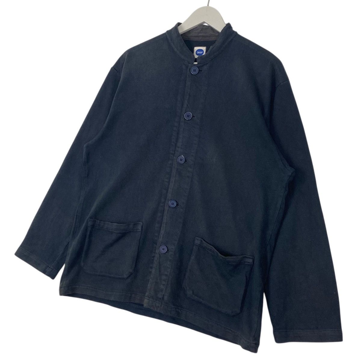 Other Vintage Crisp Sweat Cotton Jacket France Chore Navy Blue Size US M / EU 48-50 / 2 - 2 Thumbnail