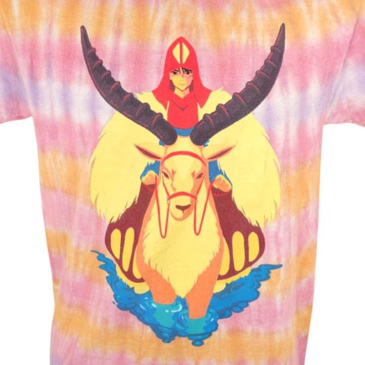 Pinko VINTAGE Princess Mononoke T Shirt Mens Size Small Pink Tie Dye Retro 90s Japanese Anime Mens Shirt Small Pink Tie Dye Mononoke Size US S / EU 44-46 / 1 - 2 Thumbnail