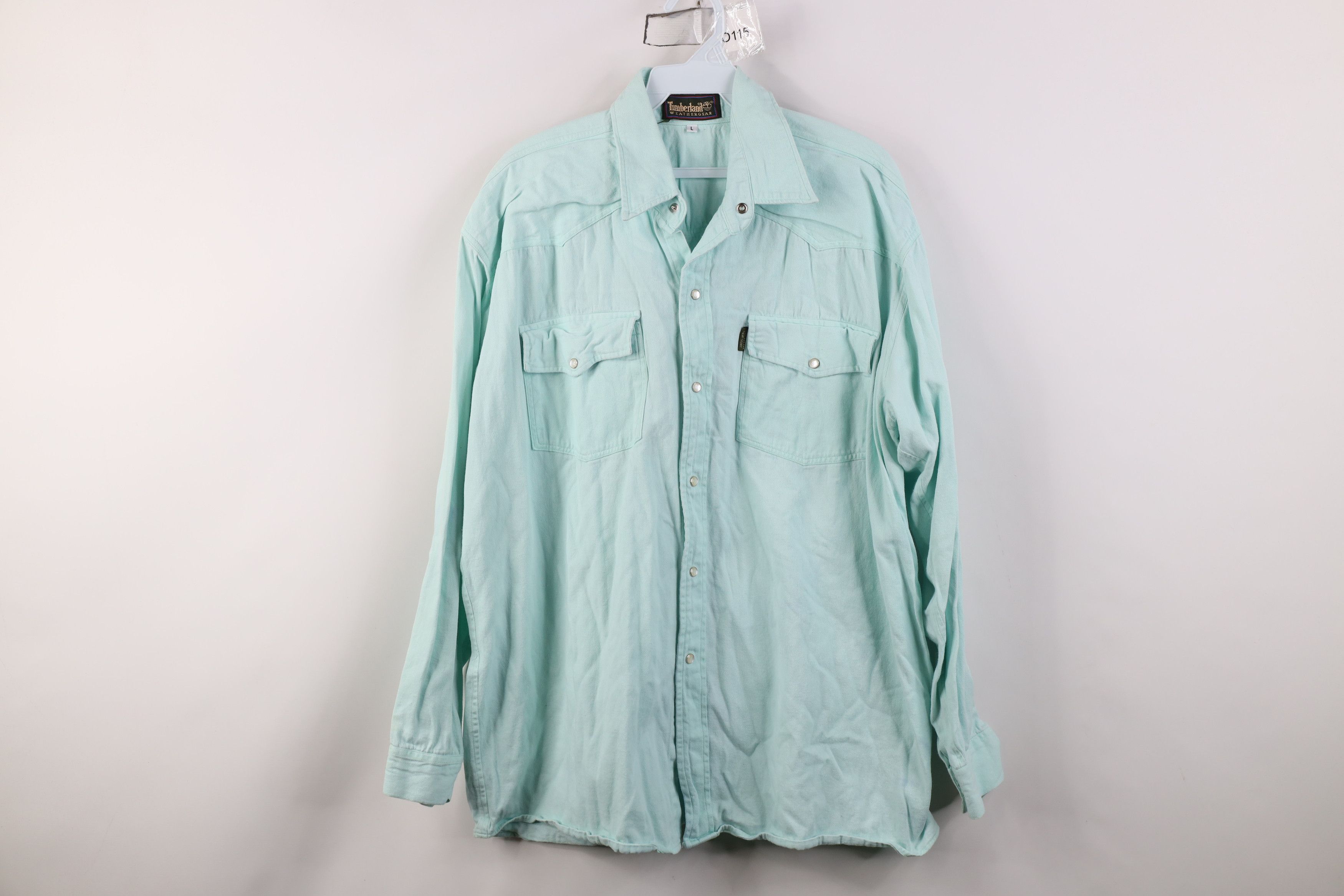 Timberland Vintage 90s Timberland Monaco Monte Carlo Snap Button Shirt Size US L / EU 52-54 / 3 - 1 Thumbnail