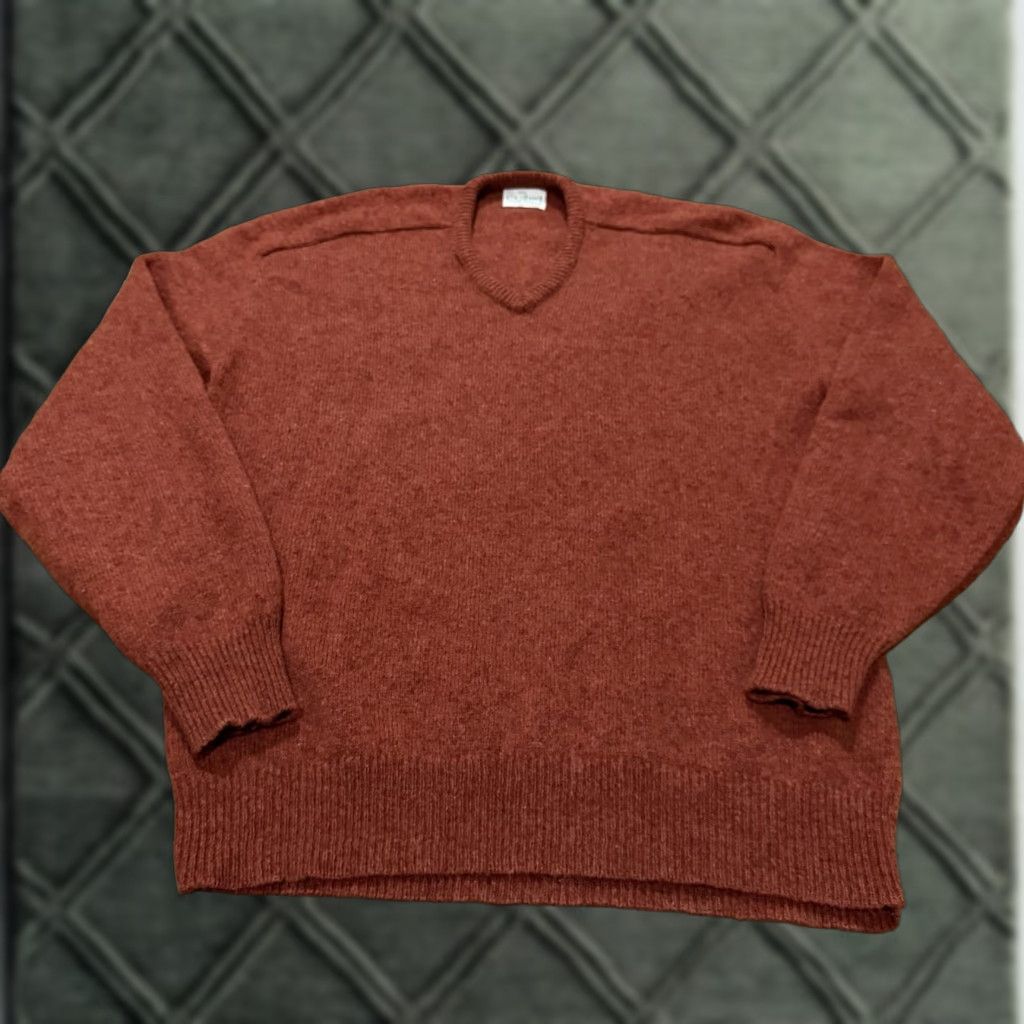 Vintage VINTAGE Revere Wool Sweater Brick Red 2 Ply Large XL Mens Pullover Crew Neck 50s 60s Classic, College, Retro, Minimalist, Aesthetic Size US XL / EU 56 / 4 - 1 Thumbnail
