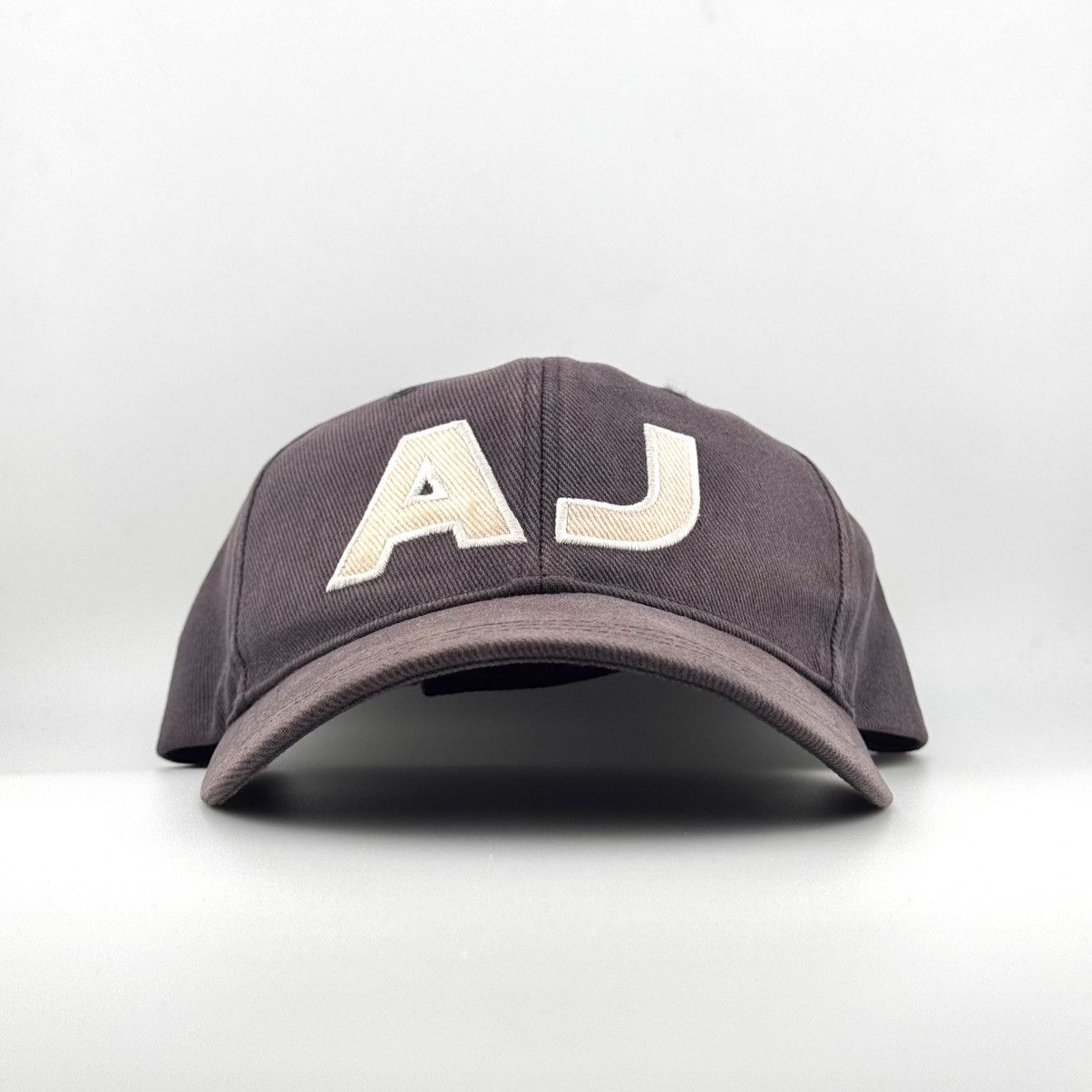 Armani Vtg 90s Armani Jeans AJ Logo Sunfaded Hat Washed Cap Size ONE SIZE - 1 Thumbnail