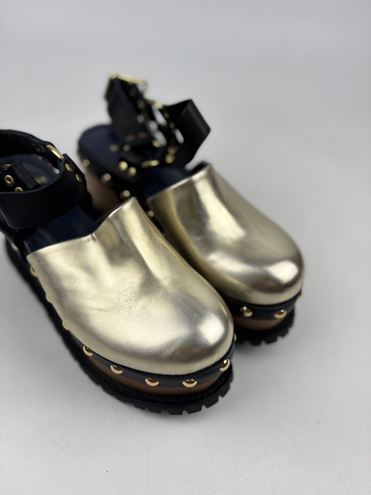 Sacai Sacai Buckled Platform Clogs Size US 6 / IT 36 - 6 Thumbnail