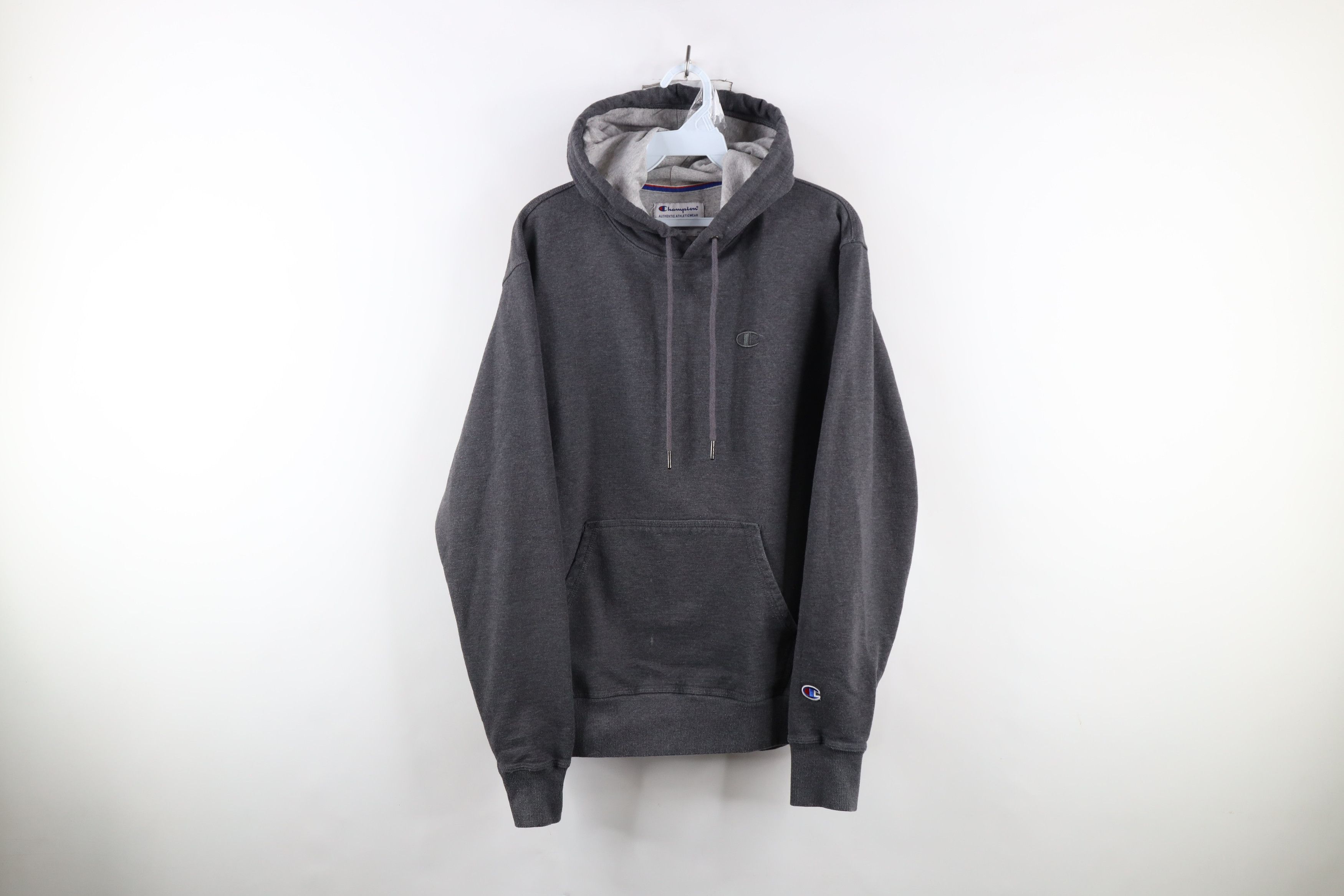 Champion × Vintage Vintage Champion Monochrome Hoodie Sweatshirt Heather Gray Size US S / EU 44-46 / 1 - 1 Thumbnail