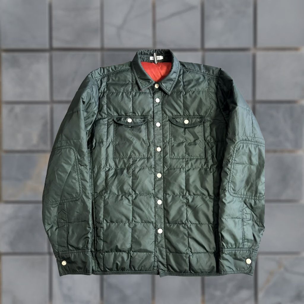 J.Lindeberg J.Lindeberg Jacket Mens XL Green Quilted Shacket Snap Front Padded Lined Size US XL / EU 56 / 4 - 1 Thumbnail