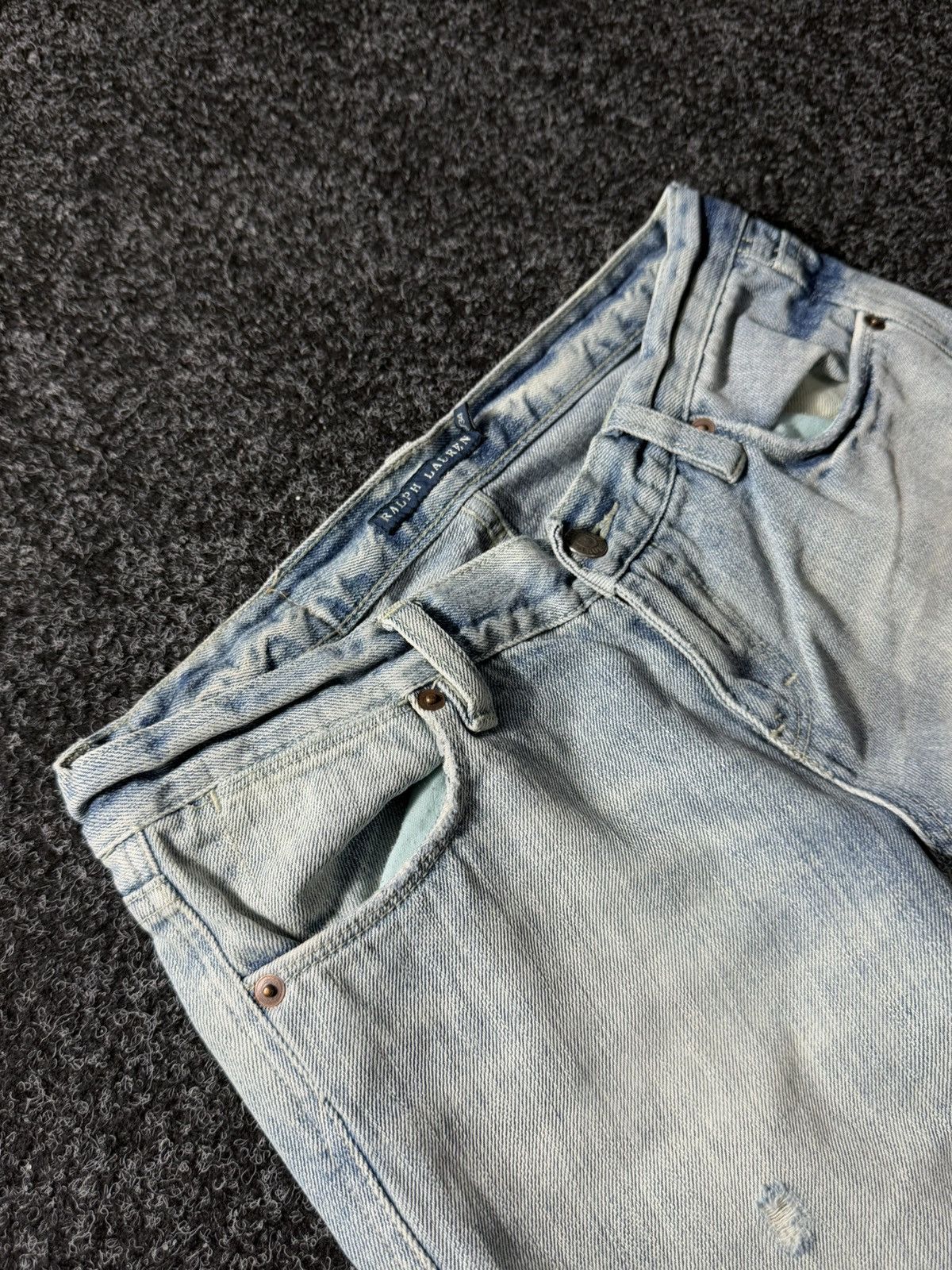 Hysteric Glamour × Polo Ralph Lauren × Vintage Flared Polo Ralph Lauren Vintage 90s Y2K Jeans Pants Size 26" / US 2 / IT 38 - 6 Thumbnail