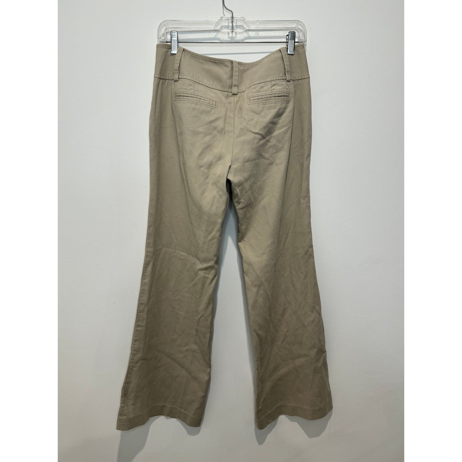 Ann Taylor Y2K Ann Taylor Lindsay Wide Leg Chino Khaki Pants Size 4 Size 27" / US 4 / IT 40 - 4 Thumbnail