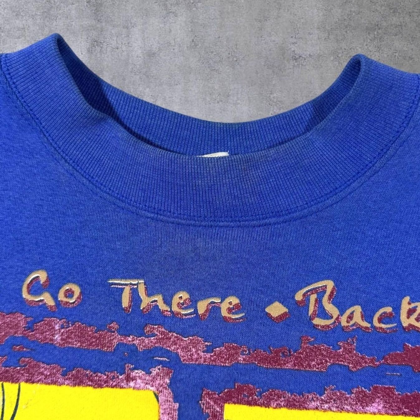 Vintage VINTAGE Looney Tunes (1997) Tweety Slogan Graphic Blue Sweatshirt XL Men Regular Long Sleeve Pullover 100% Cotton USA Blue Mens Sweatshirt Size US XL / EU 56 / 4 - 7 Thumbnail