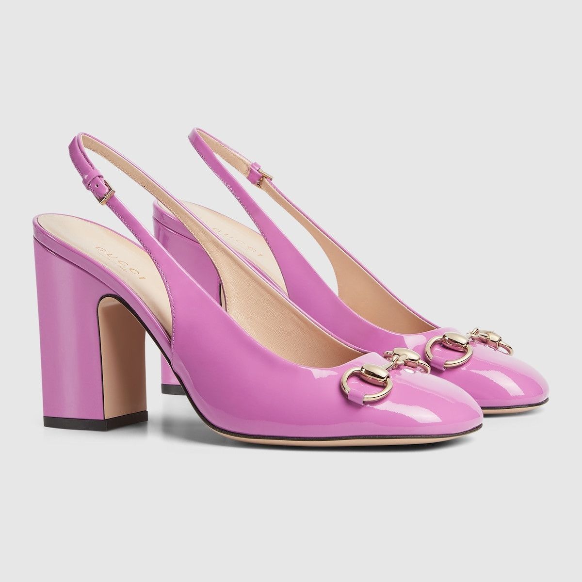 Gucci oc11z1025 Horsebit Slingback in Pink Size US 6 / IT 36 - 2 Thumbnail