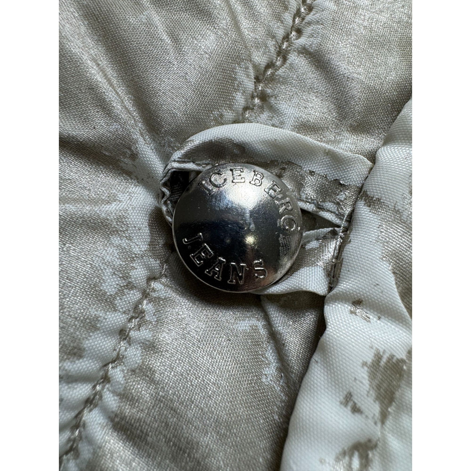 Iceberg Iceberg Jeans Vintage Distressed Silver Vest (Y1116) Size M / US 6-8 / IT 42-44 - 4 Thumbnail
