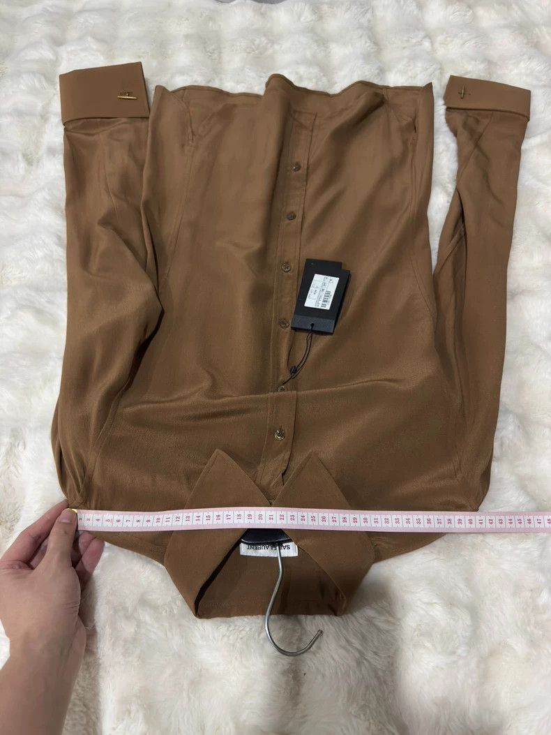 Saint Laurent Paris Saint Laurent Paris size 37 Caramel Shirt 2505-Nextarrow Size US M / EU 48-50 / 2 - 6 Thumbnail