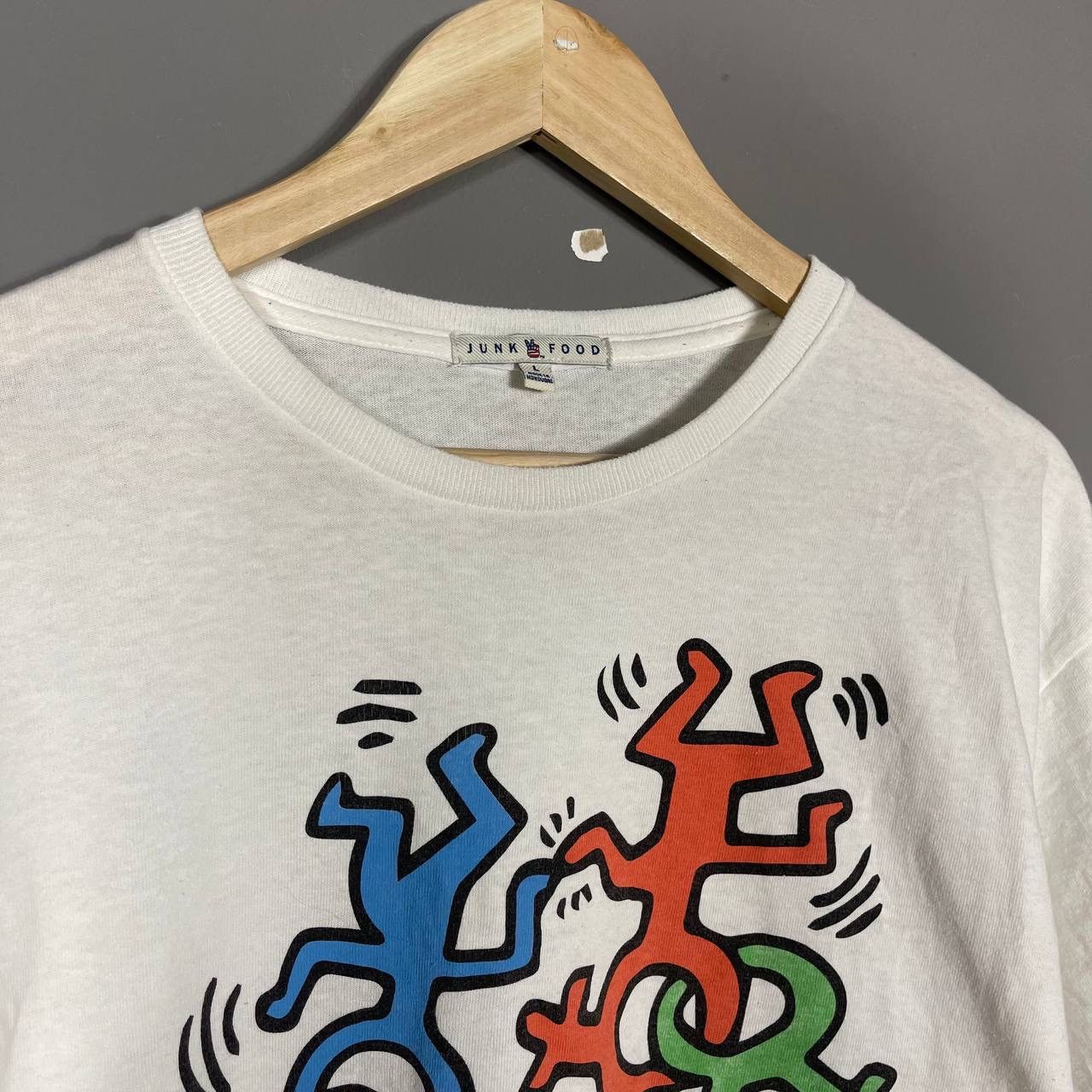Junk Food × Keith Haring Vintage Keith Haring Junk Food t-shirt Size US L / EU 52-54 / 3 - 3 Thumbnail