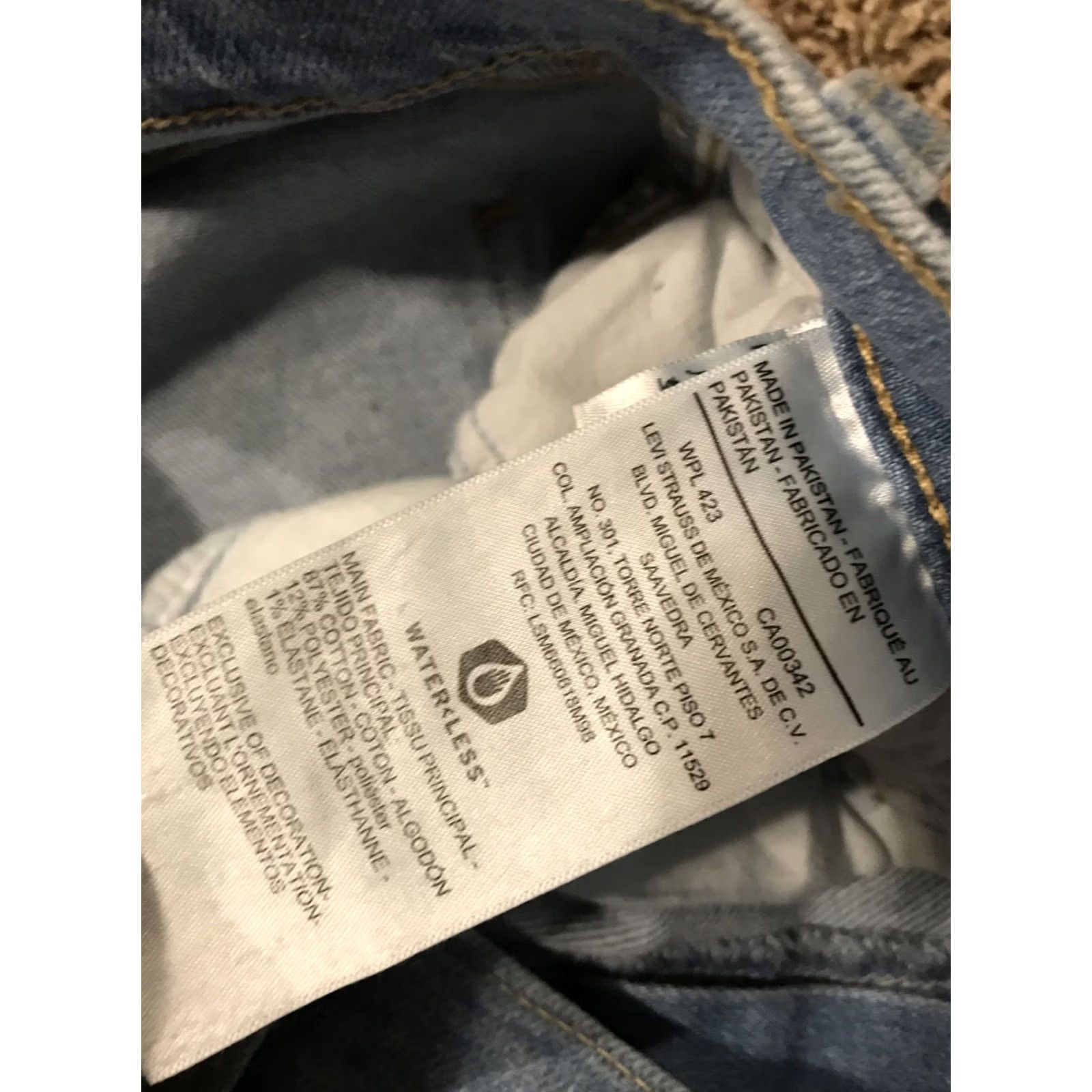 Levi's Levi's Heritage Rose Skinny Jeans Womens Size 4 Blue Denim High Rise 29W 27L A25 Stretch Packaged City USA Size 27" / US 4 / IT 40 - 4 Thumbnail