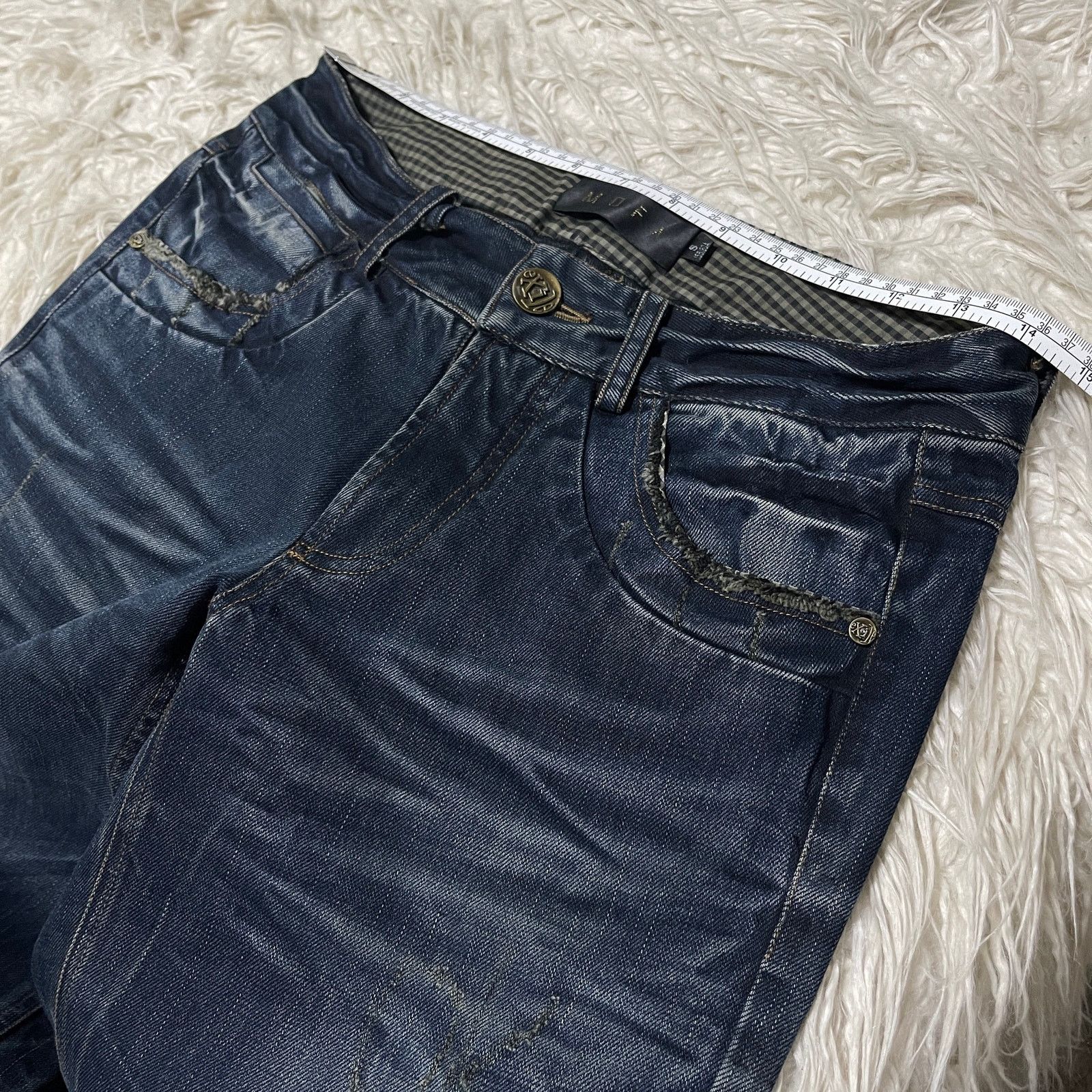 Hysteric Glamour × Japanese Brand × Vintage Vintage Faded Wash Low-rise Denim Jeans Blue size 29 Size 29" - 6 Thumbnail