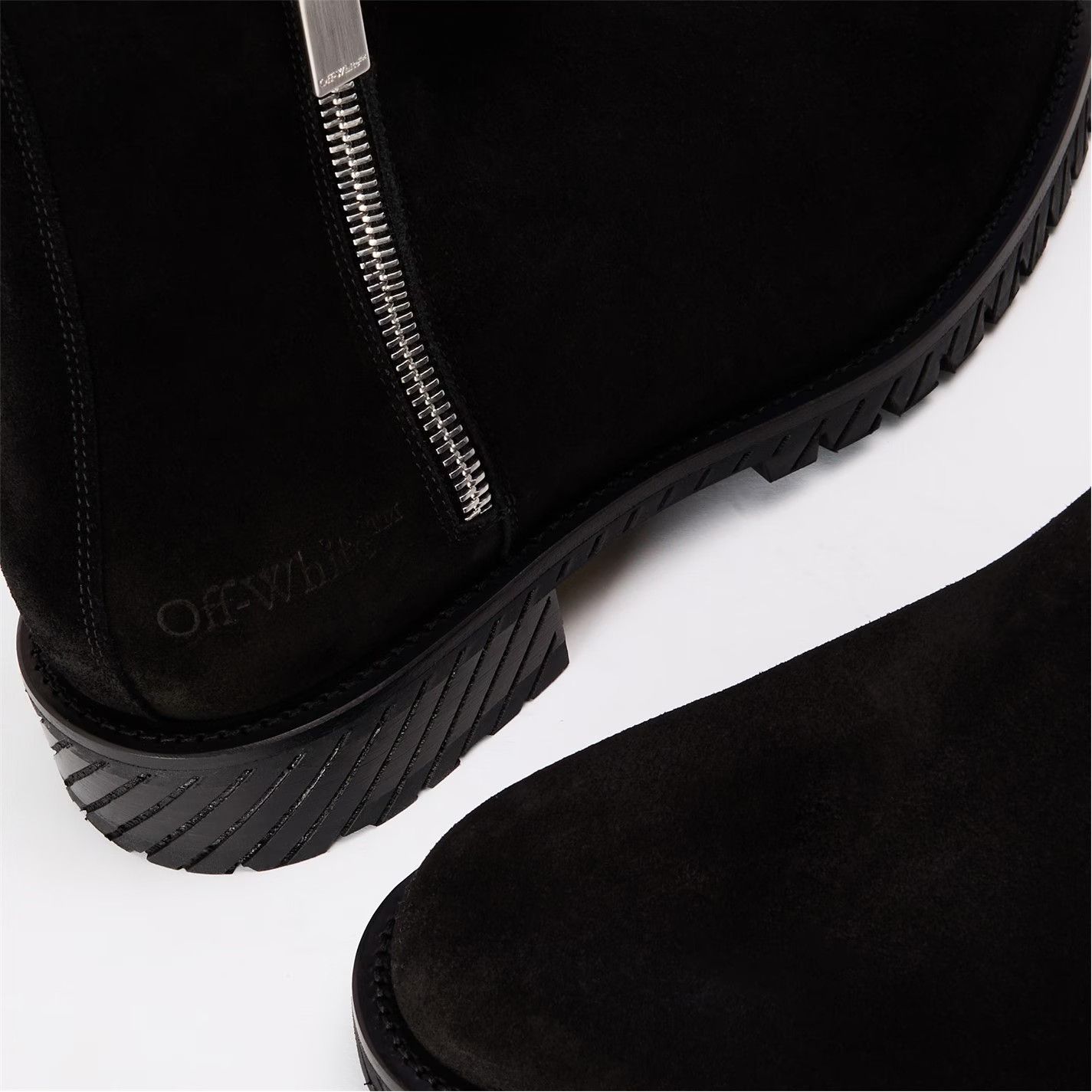 Off-White o1g2r1mq0326 Flat Ankle Boots in Black Size US 8.5 / EU 41-42 - 2 Thumbnail