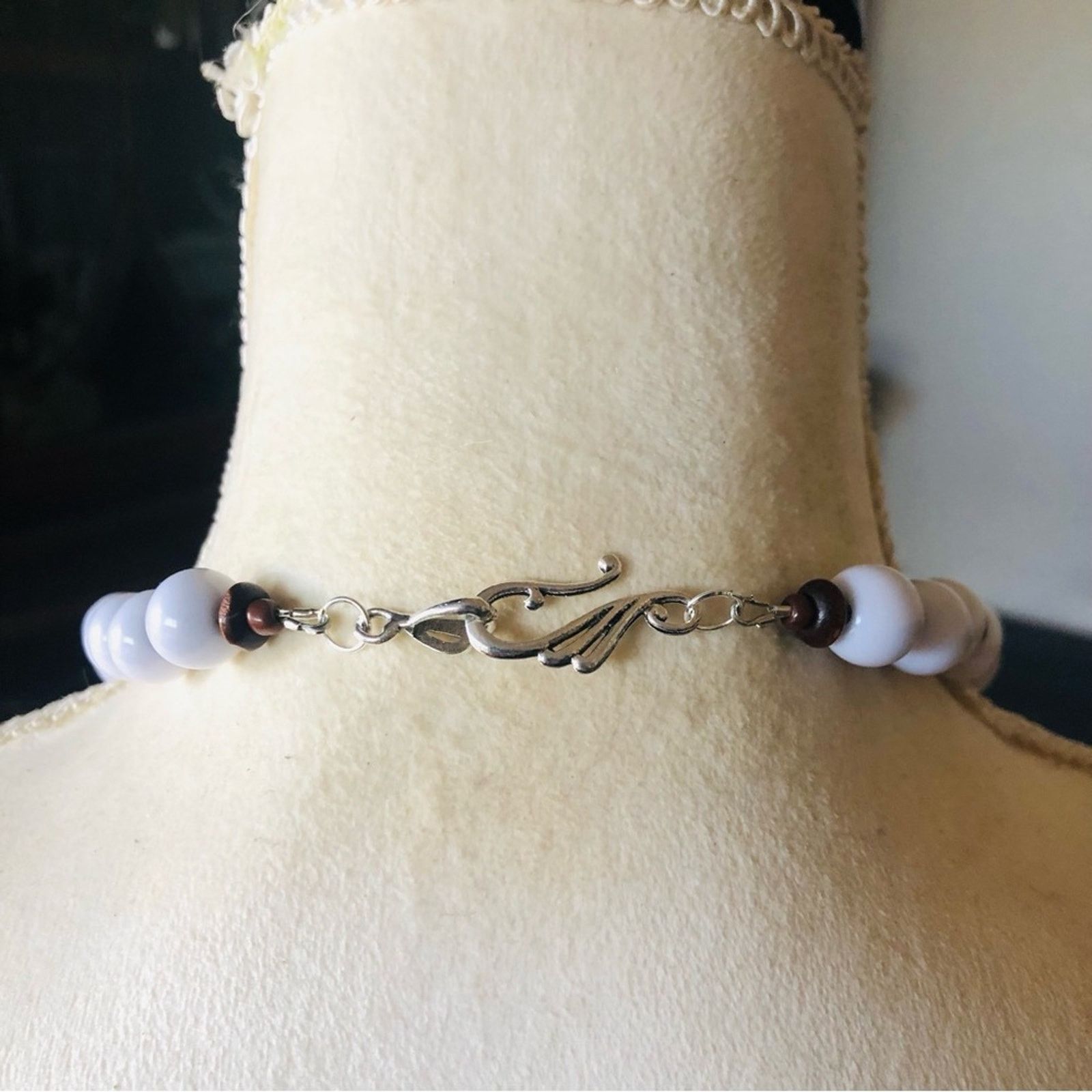 Handmade Handcrafted repurpose mixed material chunky bead necklace Size ONE SIZE - 6 Thumbnail