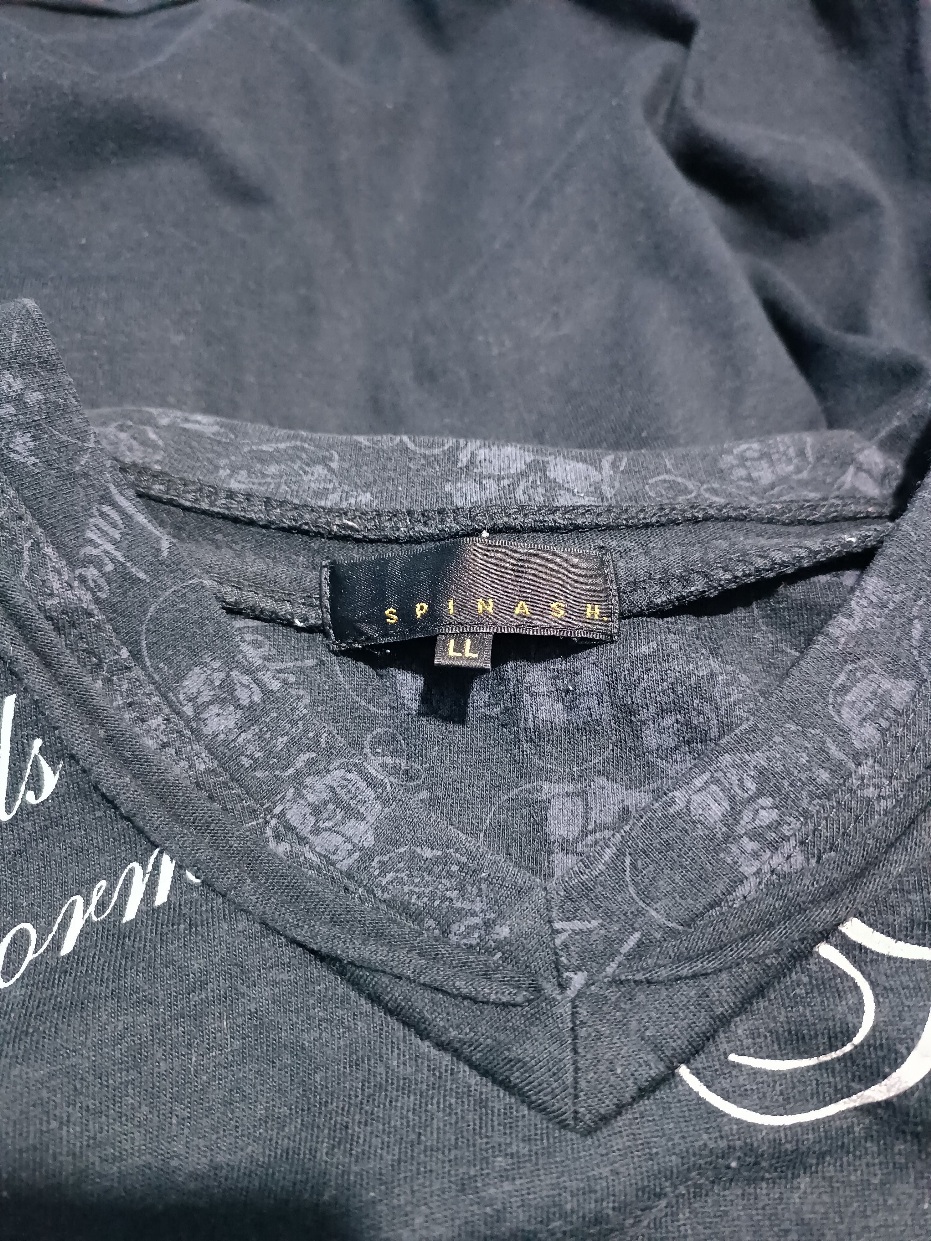 Japanese Brand Vintage Spinash Double Layer Poem Seditionaries Tee Size US L / EU 52-54 / 3 - 8 Thumbnail