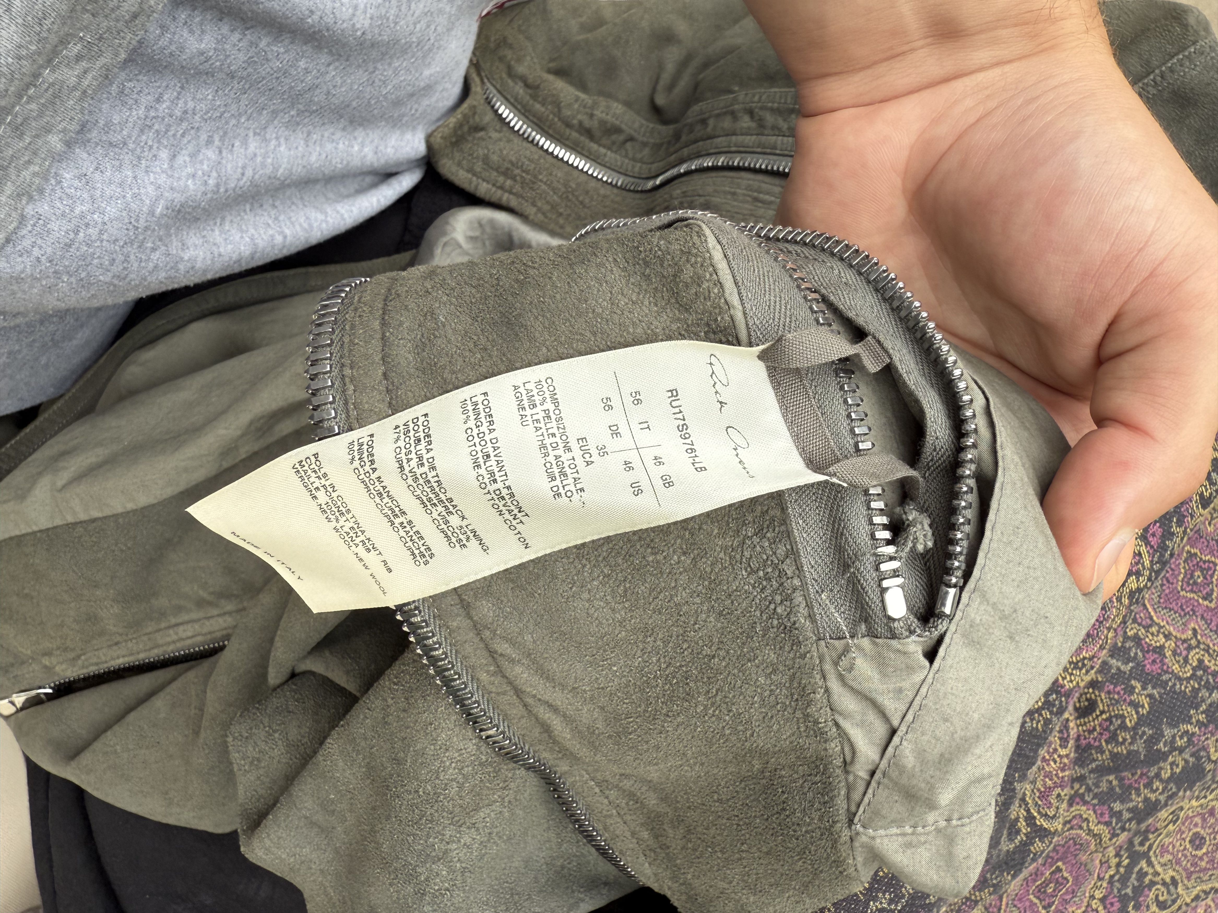 Rick Owens Rick Owens Blistered Suede Jacket Size US L / EU 52-54 / 3 - 3 Thumbnail