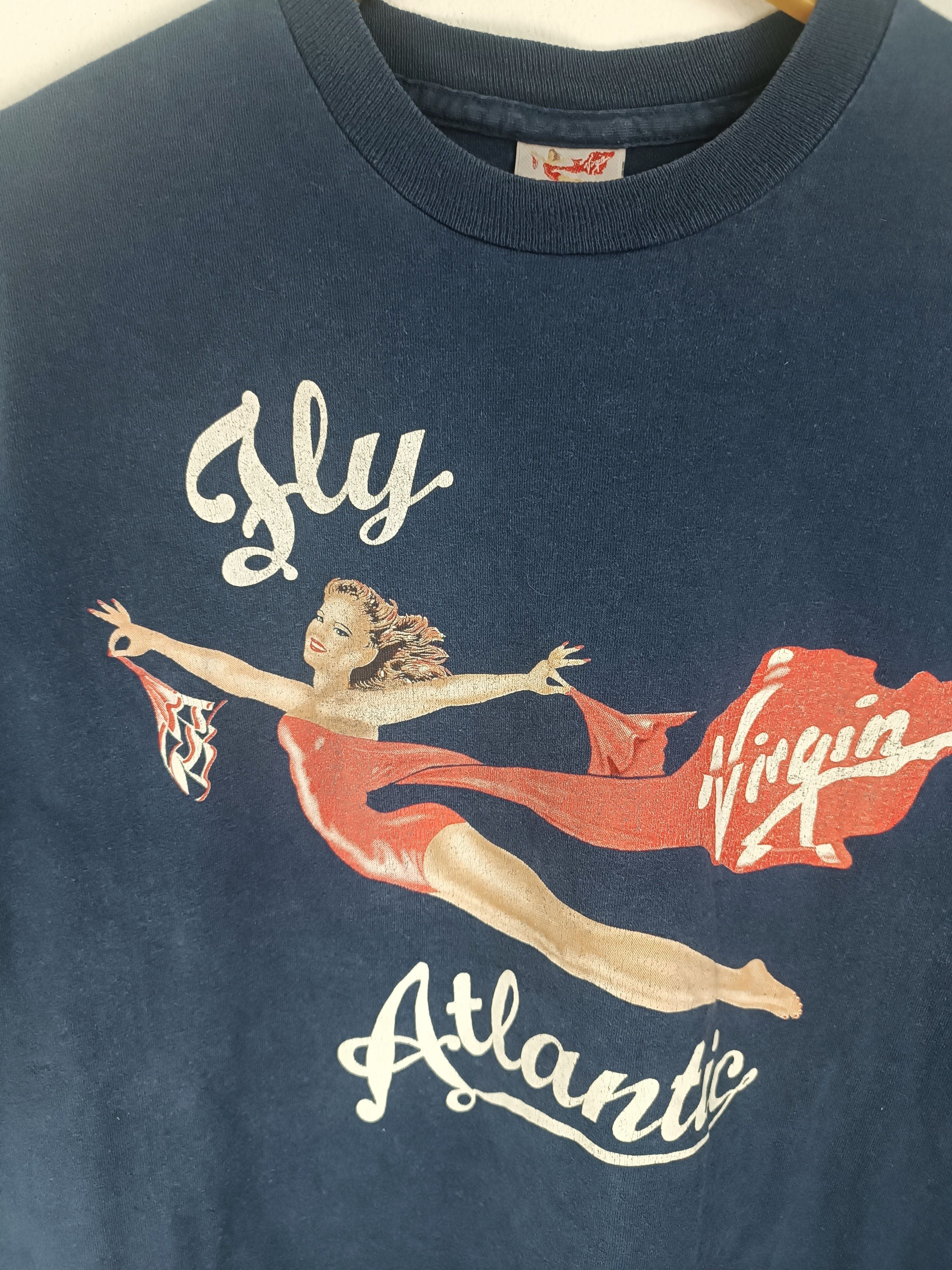 Vintage VINTAGE 90'S VIRGIN FLY ATLANTIC VERY RARE PRINCESS DIANA TS Size US XL / EU 56 / 4 - 11 Thumbnail