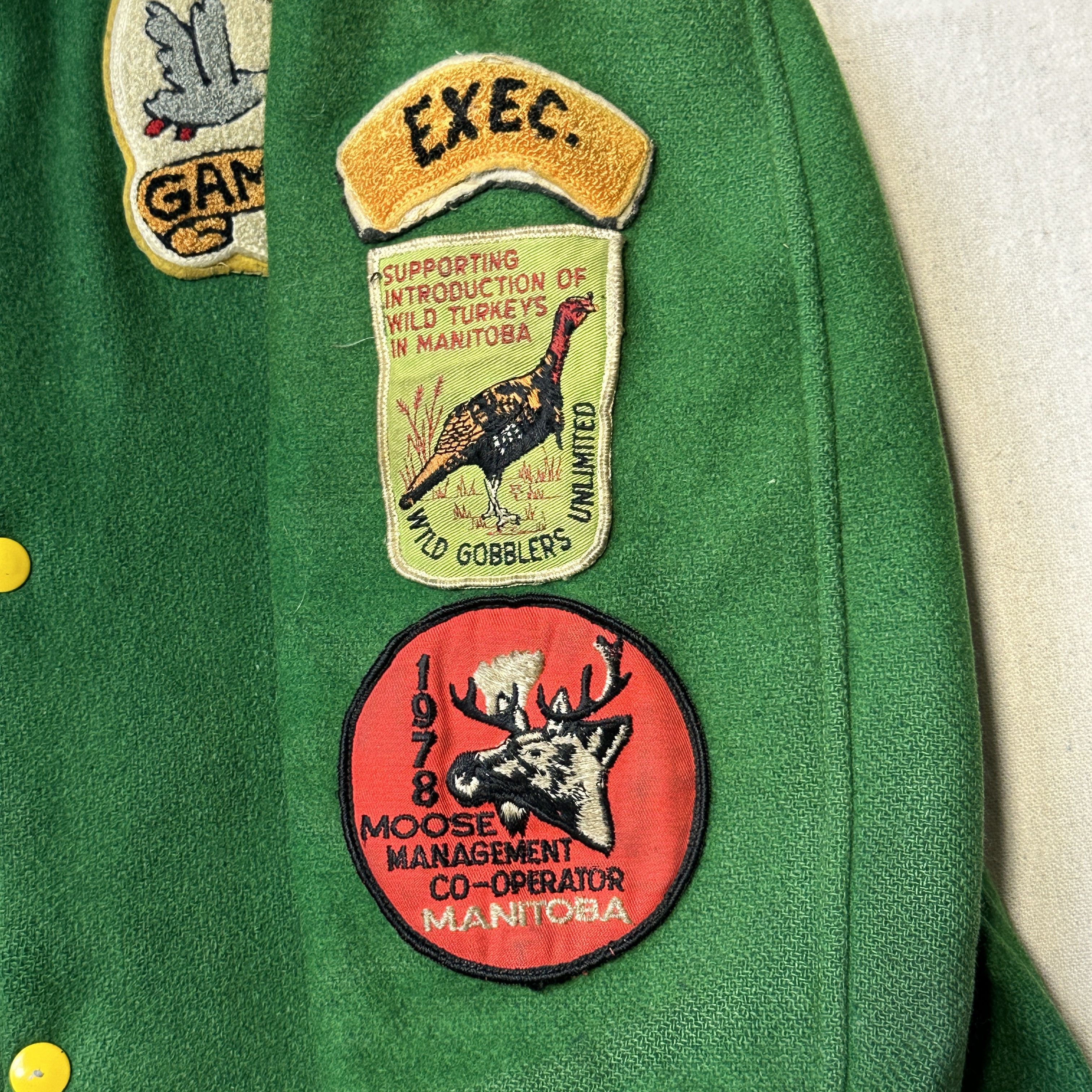 Other 1970s - Seven Oaks Game & Fish Moose Hunters Association Wool Varsity Jacket Size M Size US M / EU 48-50 / 2 - 5 Thumbnail