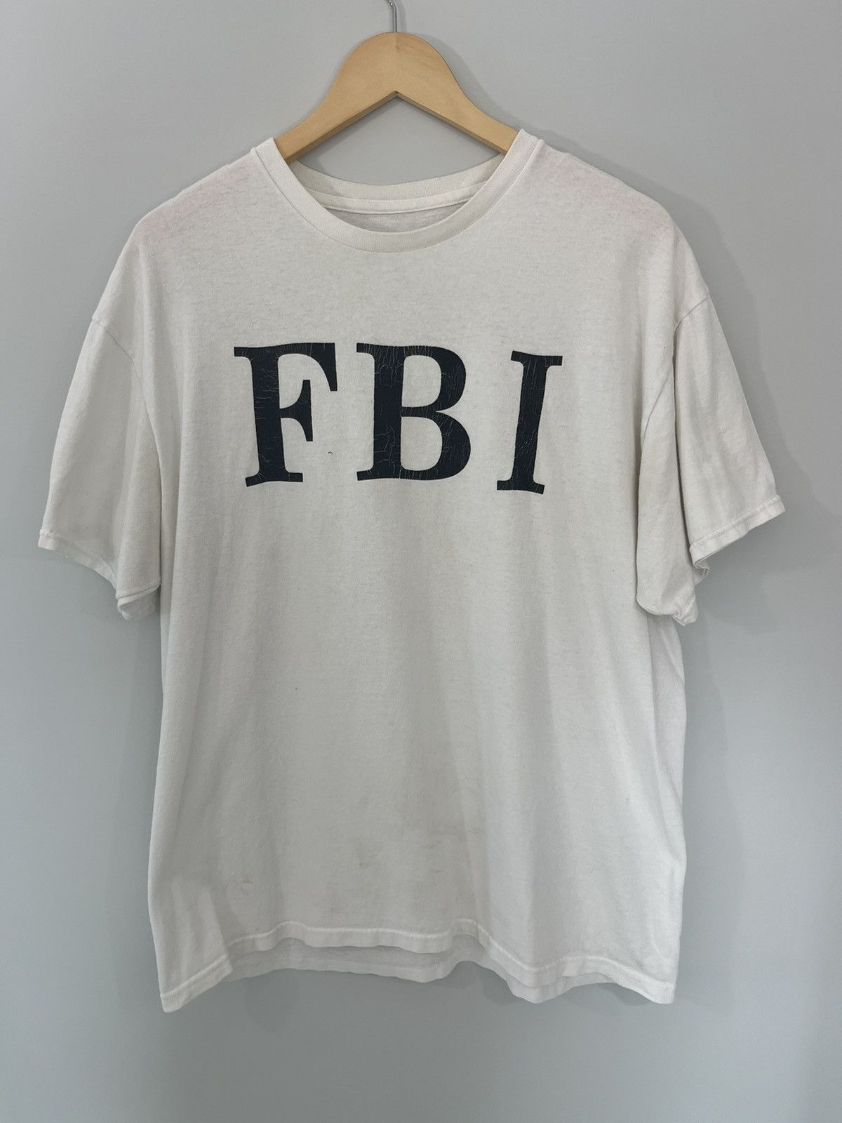 Vintage Vintage FBI Distressed Faded Tee Size US XL / EU 56 / 4 - 2 Thumbnail