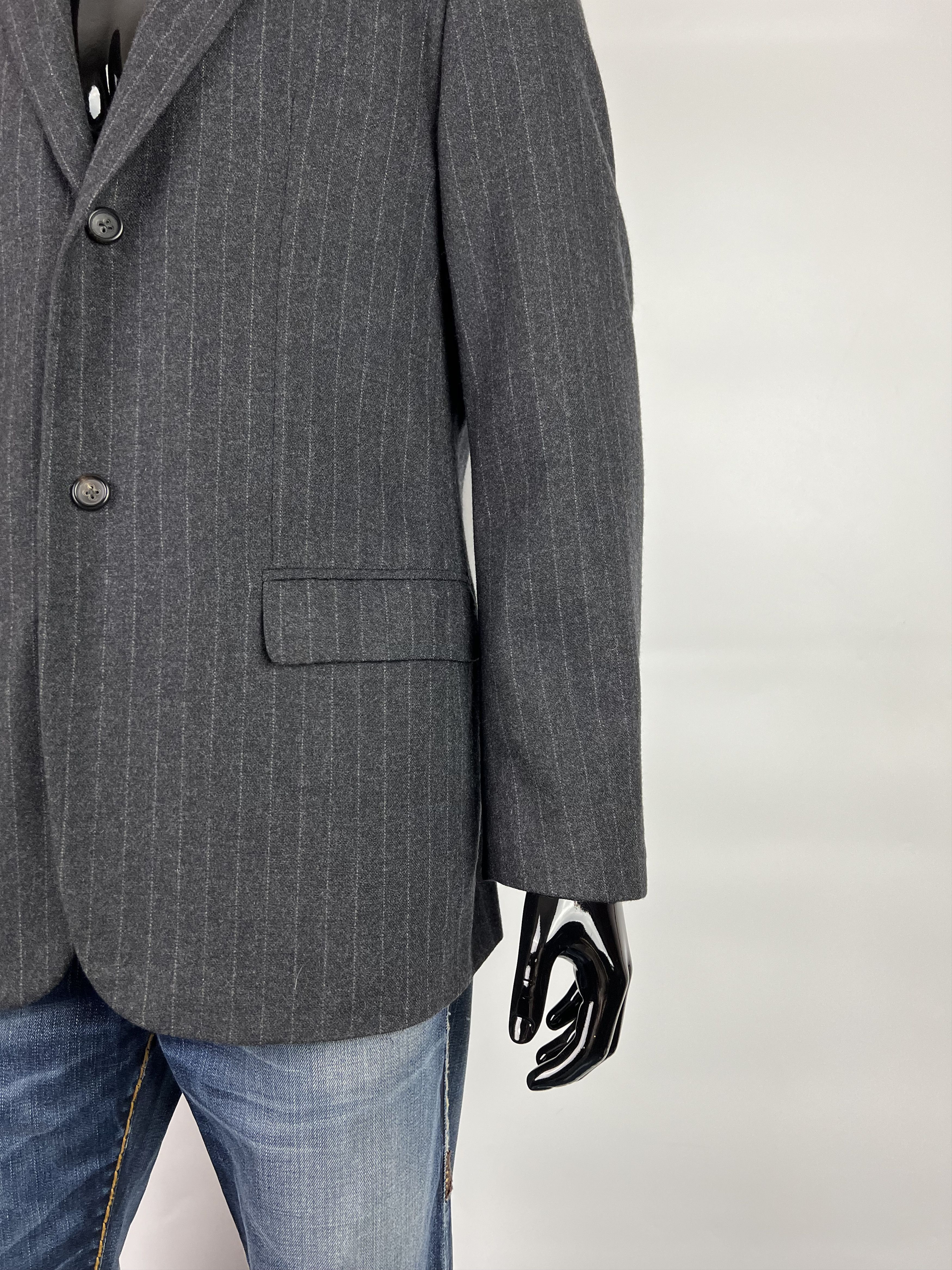 Jil Sander Raf Simons Era Striped 100% Cashmere Blazer 50R