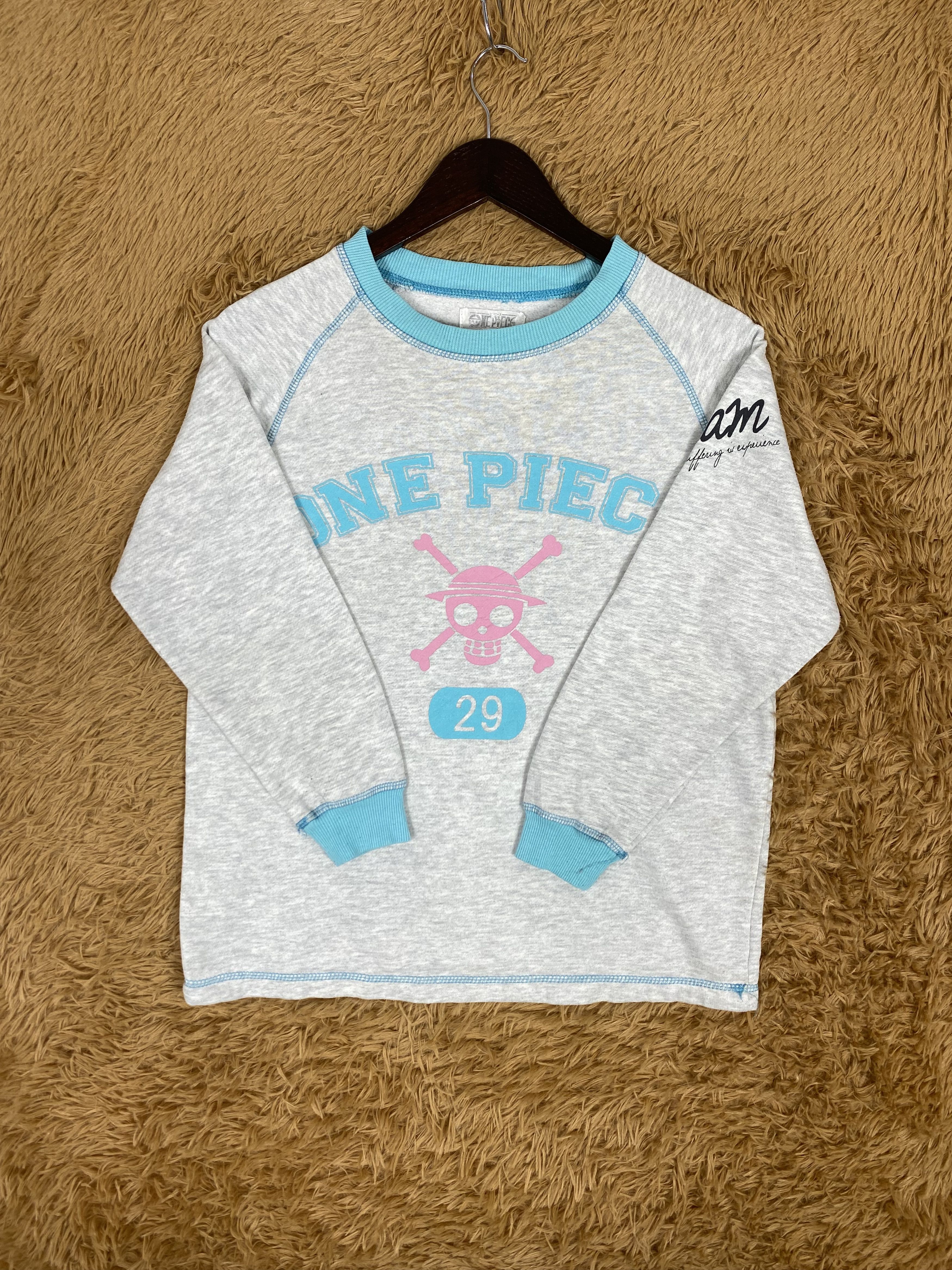 Anime × One Piece × Vintage Vintage Anime One Piece Sweatshirts PS0100 Size US L / EU 52-54 / 3 - 3 Thumbnail