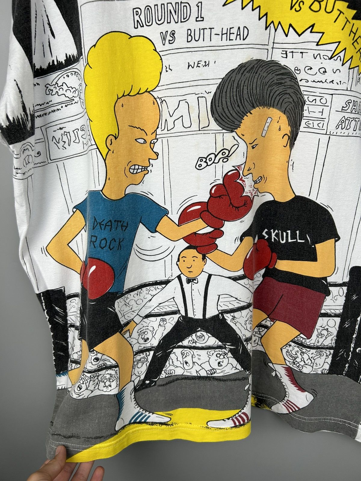 Mtv Vintage 1994 Beavis and Butthead All Over Print T Shirt Size US XL / EU 56 / 4 - 8 Thumbnail