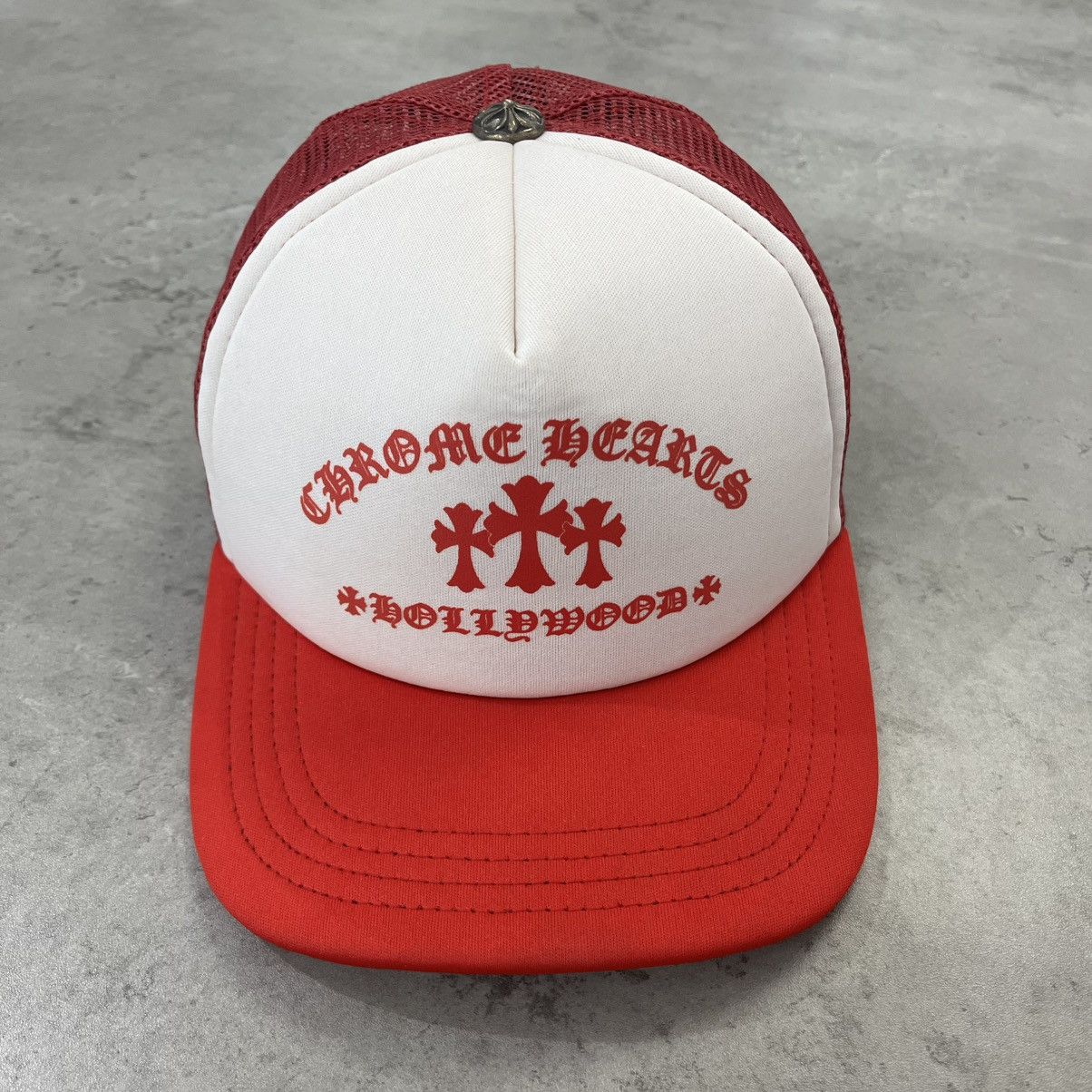 Chrome Hearts Chrome Hearts KING TACO Trucker Hat Red/White Size ONE SIZE - 1 Thumbnail
