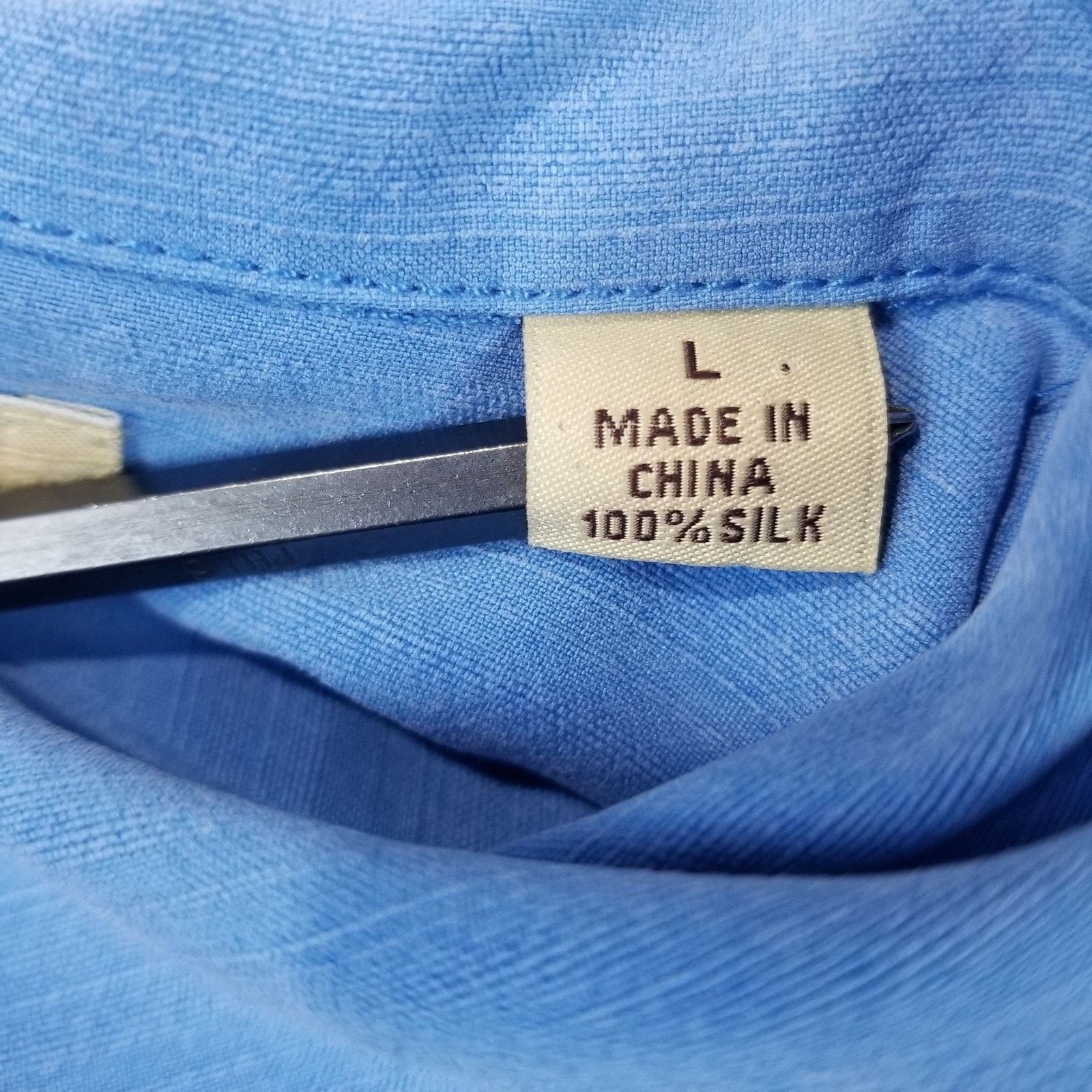 Tommy Bahama TOMMY BAHAMA Shirt Mens Large Silk Twill Loop Collar Camp Size US L / EU 52-54 / 3 - 5 Thumbnail