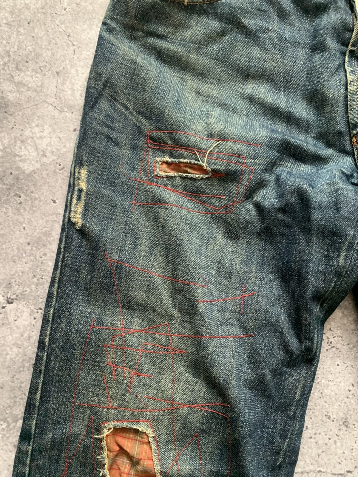 Iceberg 🔥VINTAGE 90s ICEBERG DISTRESSED Y2K JEANS Size US 38 / EU 54 - 6 Thumbnail