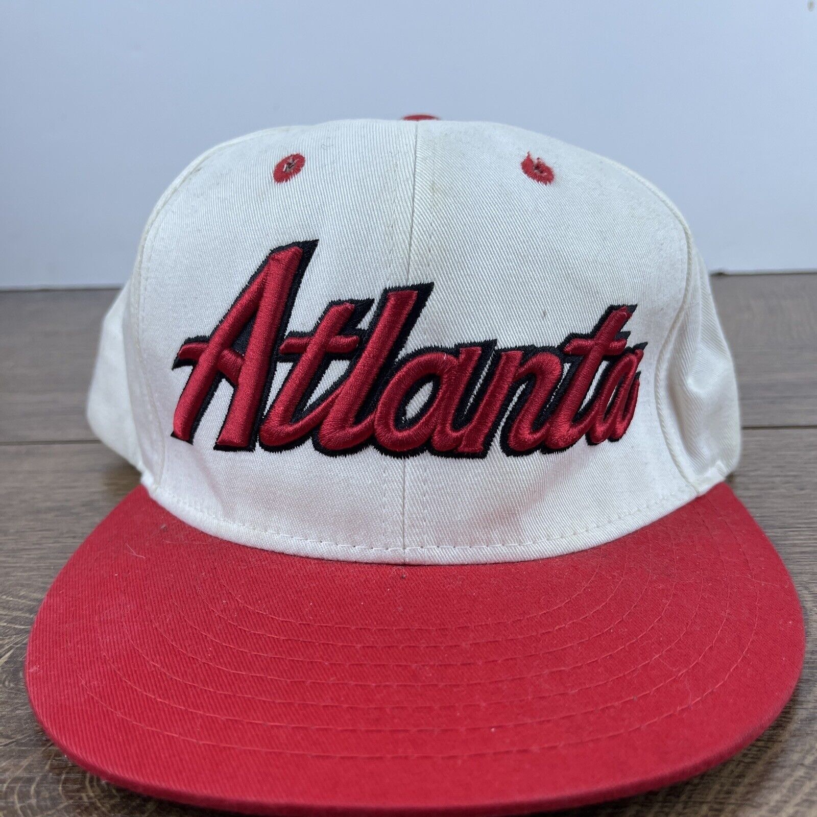 Other Atlanta Hat Atlanta White Hat Snapback Red Adjustable Hat Ad Size ONE SIZE - 4 Thumbnail