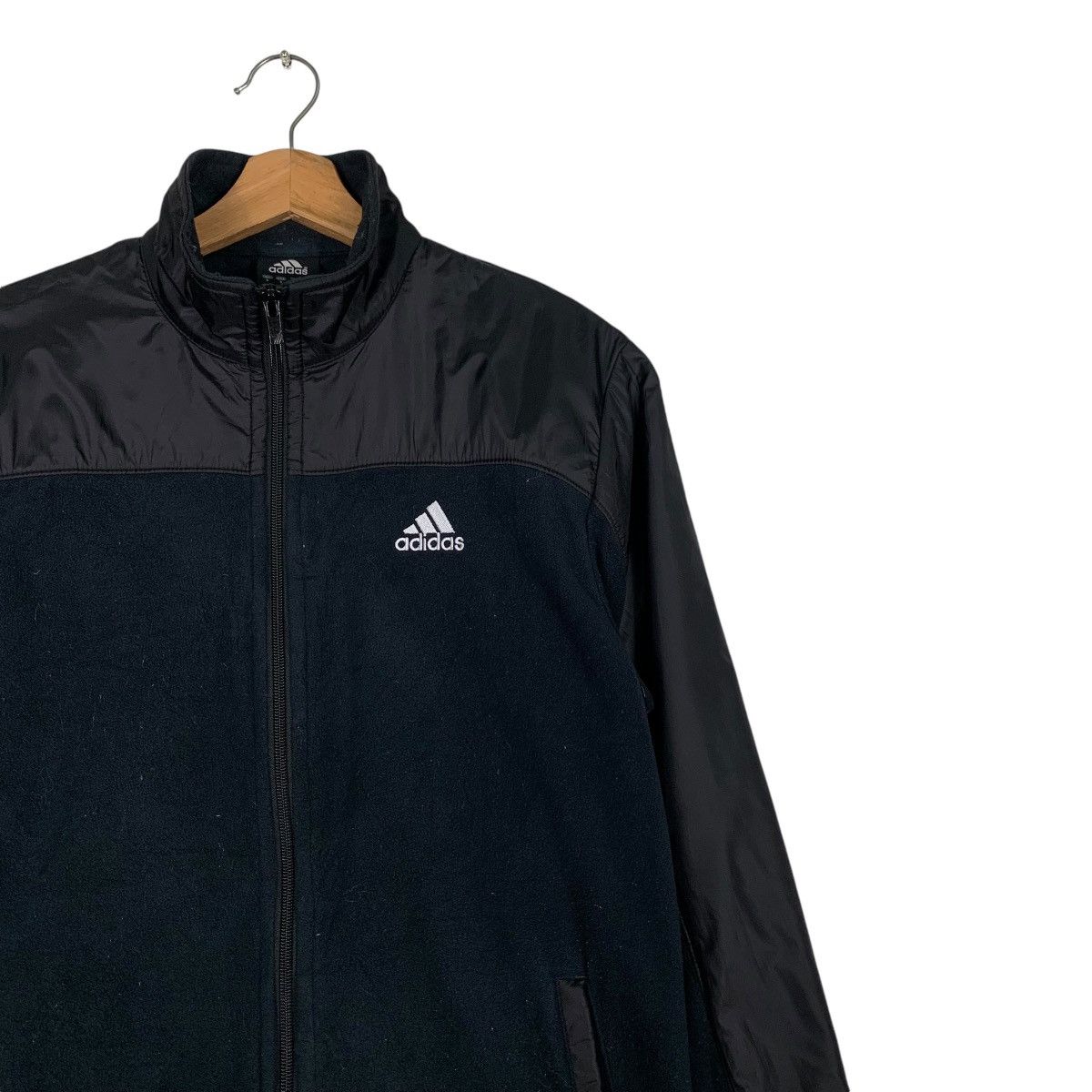 Adidas ADIDAS Hybrid Fleece Jacket #1231-C56 Size US S / EU 44-46 / 1 - 5 Thumbnail